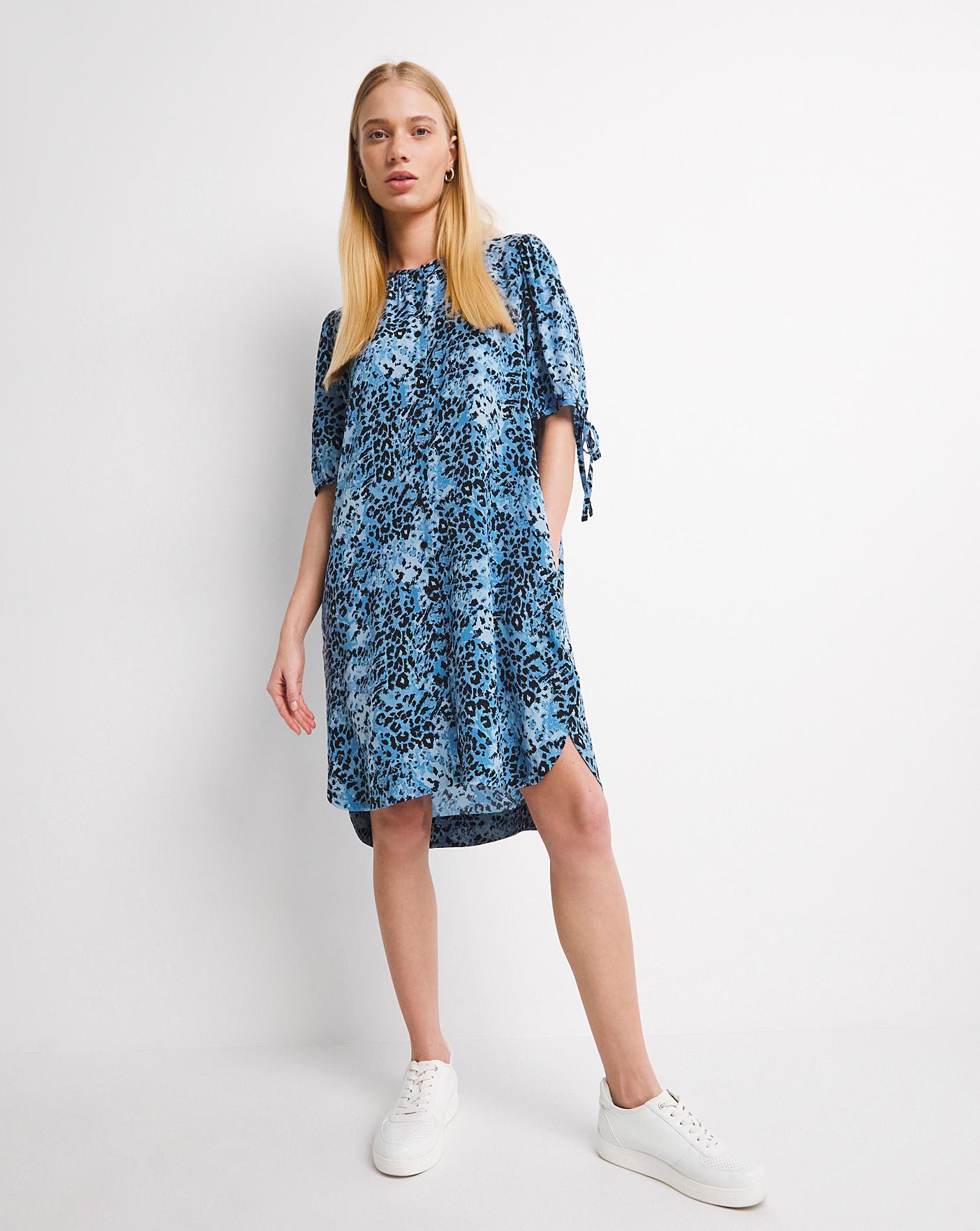 Whistles Hyena Spot Print Ruffle Dress J D Williams