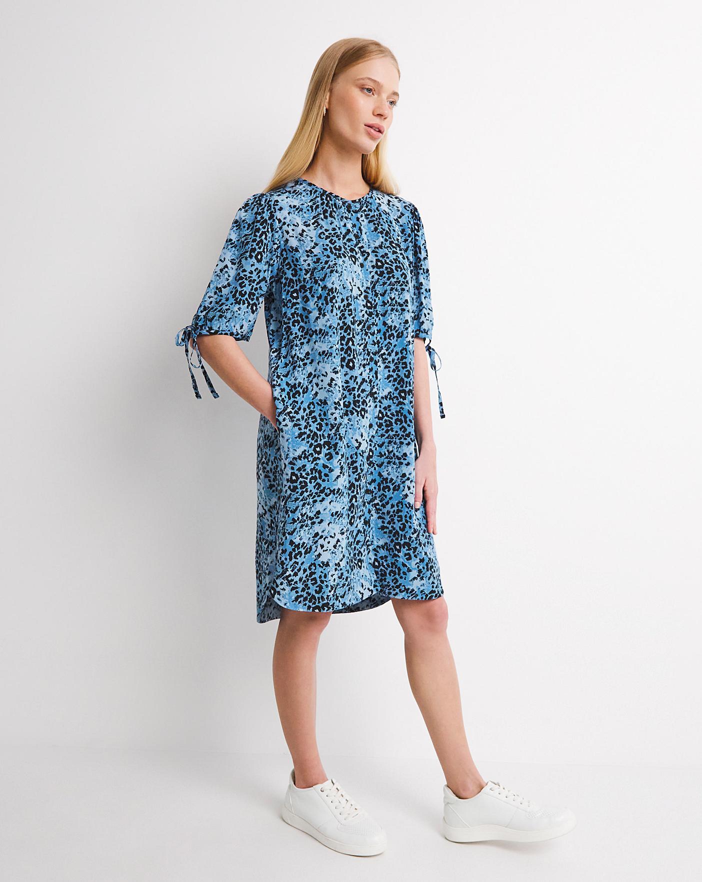 Whistles Hyena Spot Print Ruffle Dress J D Williams