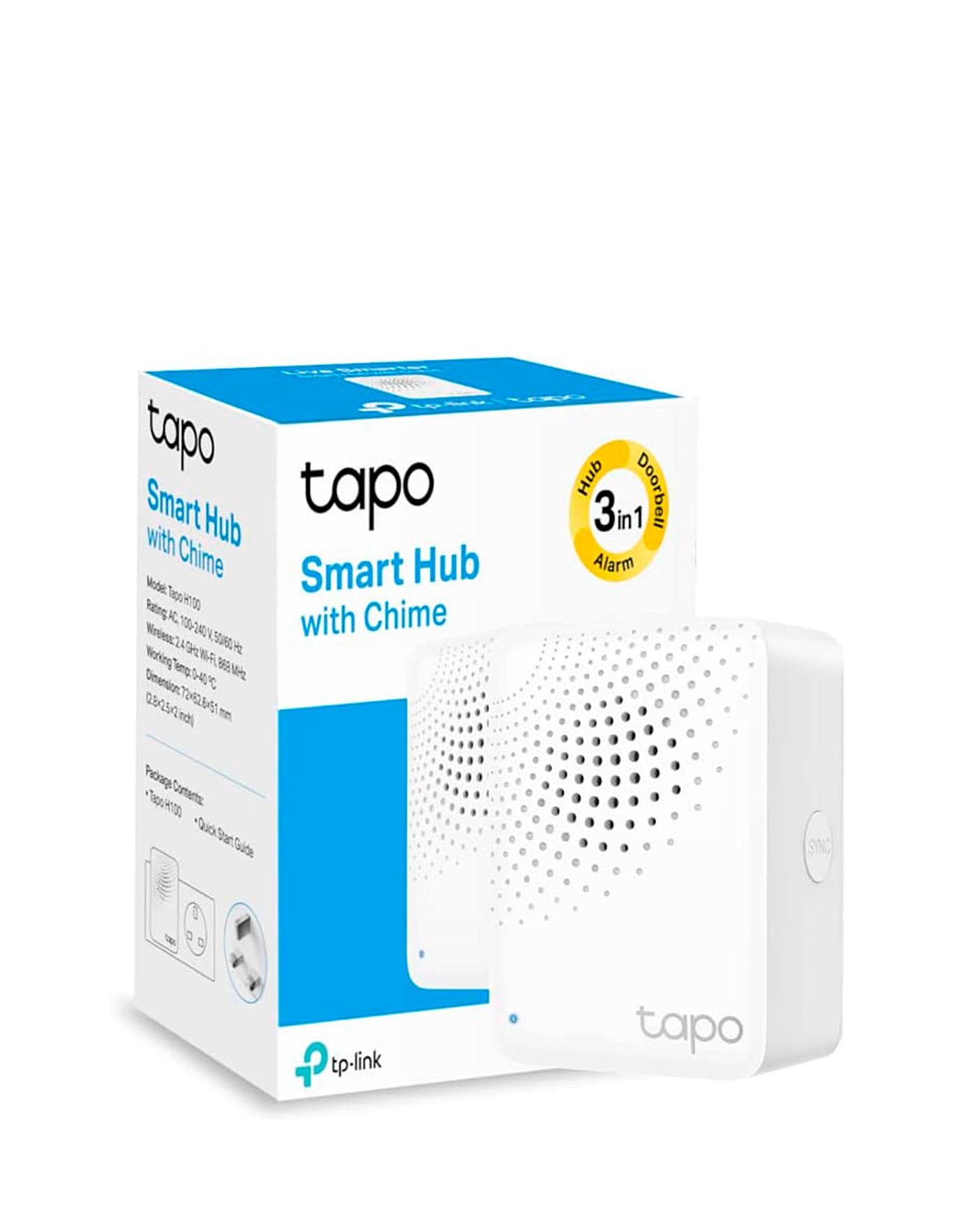 TP-Link Tapo H100 Smart Hub con Cuoneria, Centro Casa Intelligente