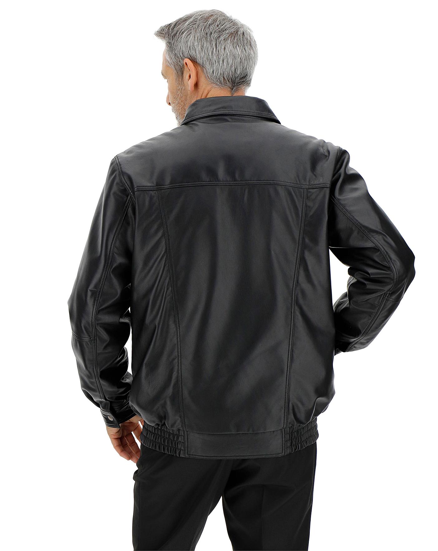 Leather Blouson Jacket | Premier Man