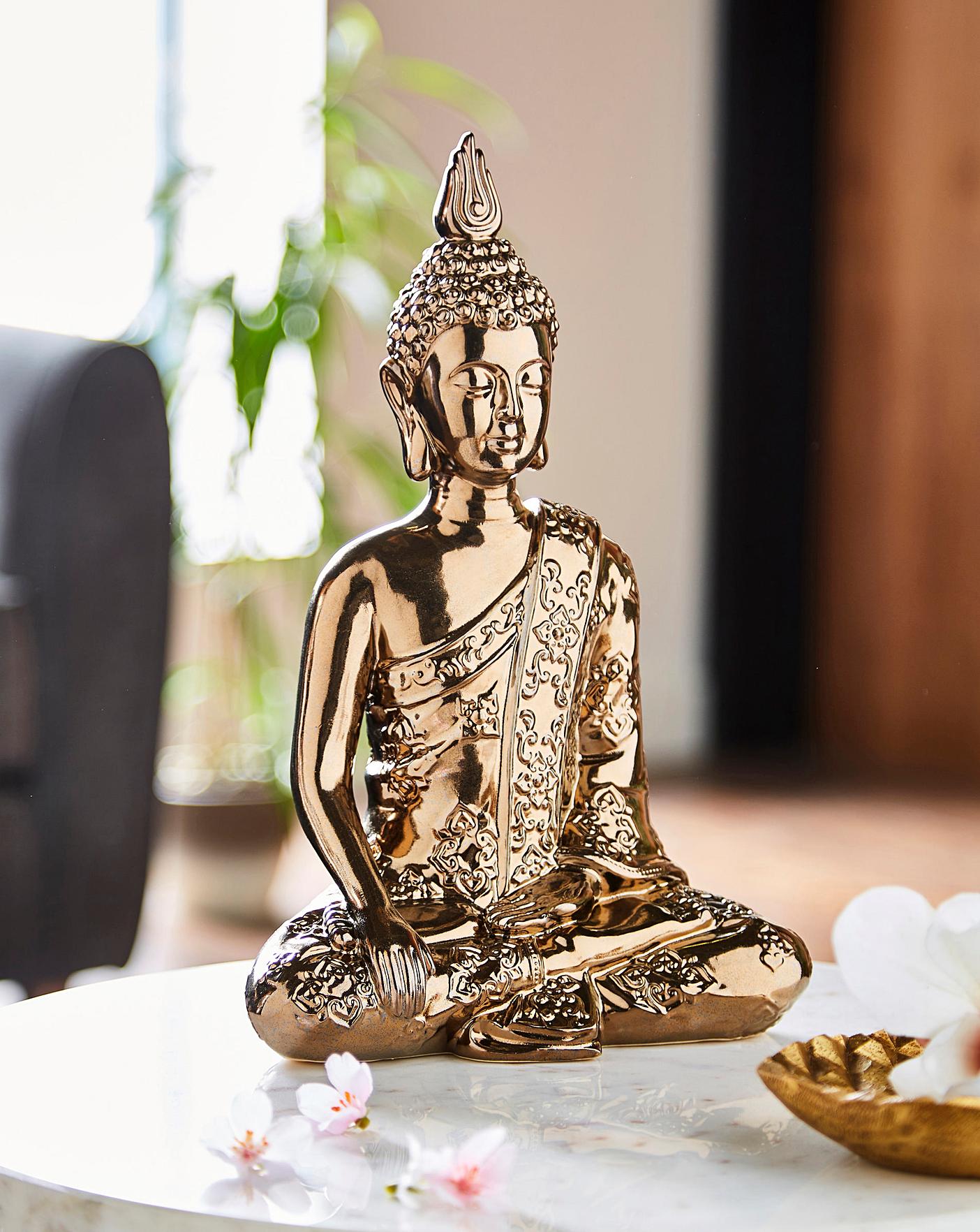 Bronze Buddha Statue Home Essentials