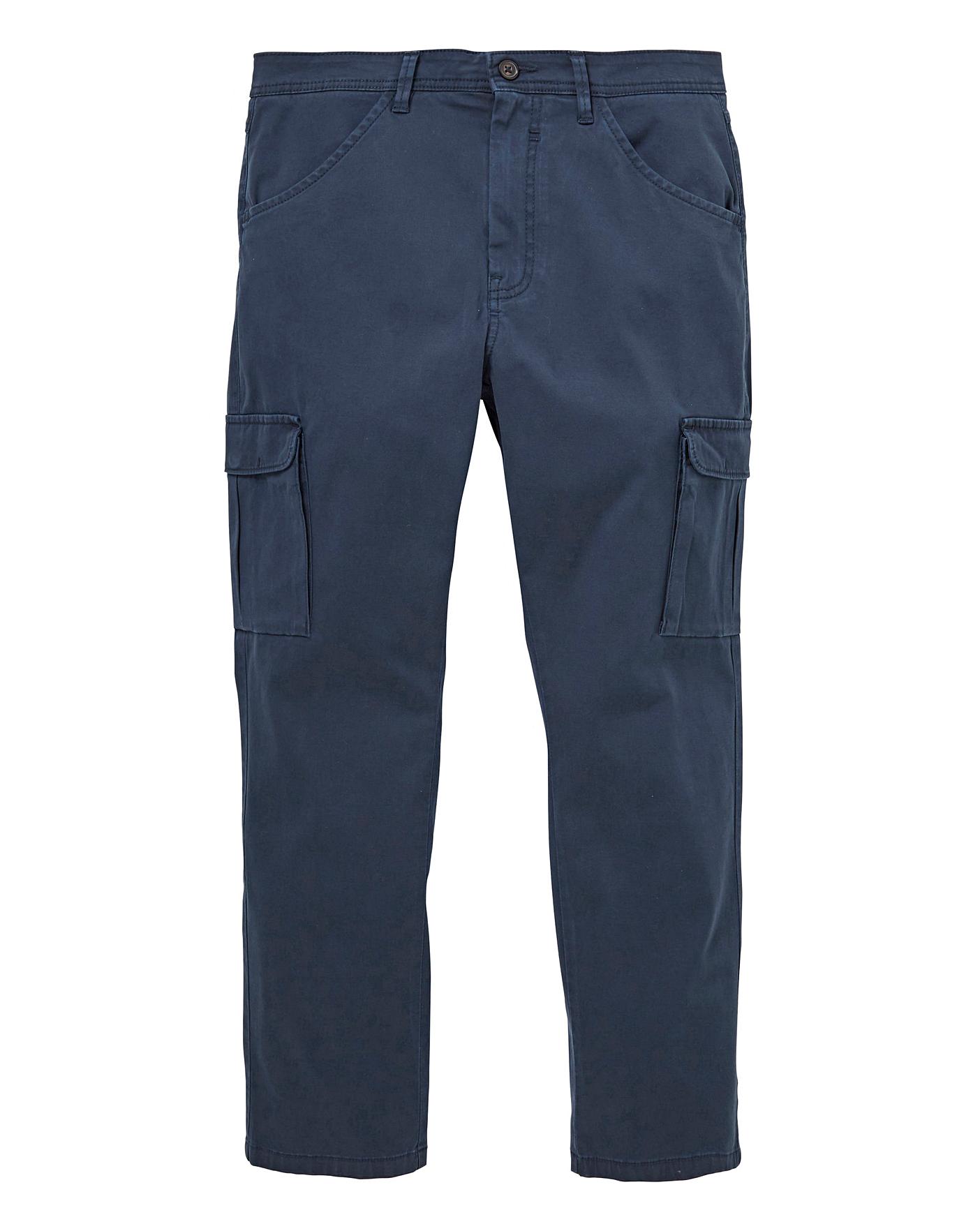 navy cargo jeans
