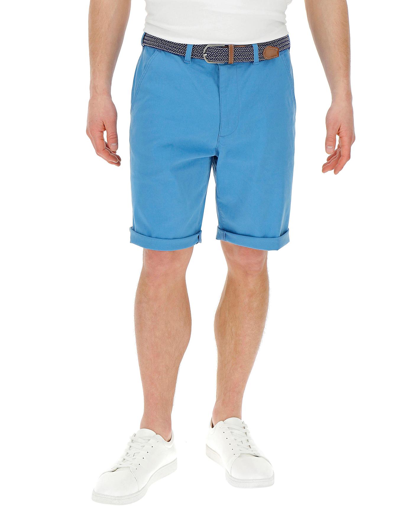 blue chino shorts