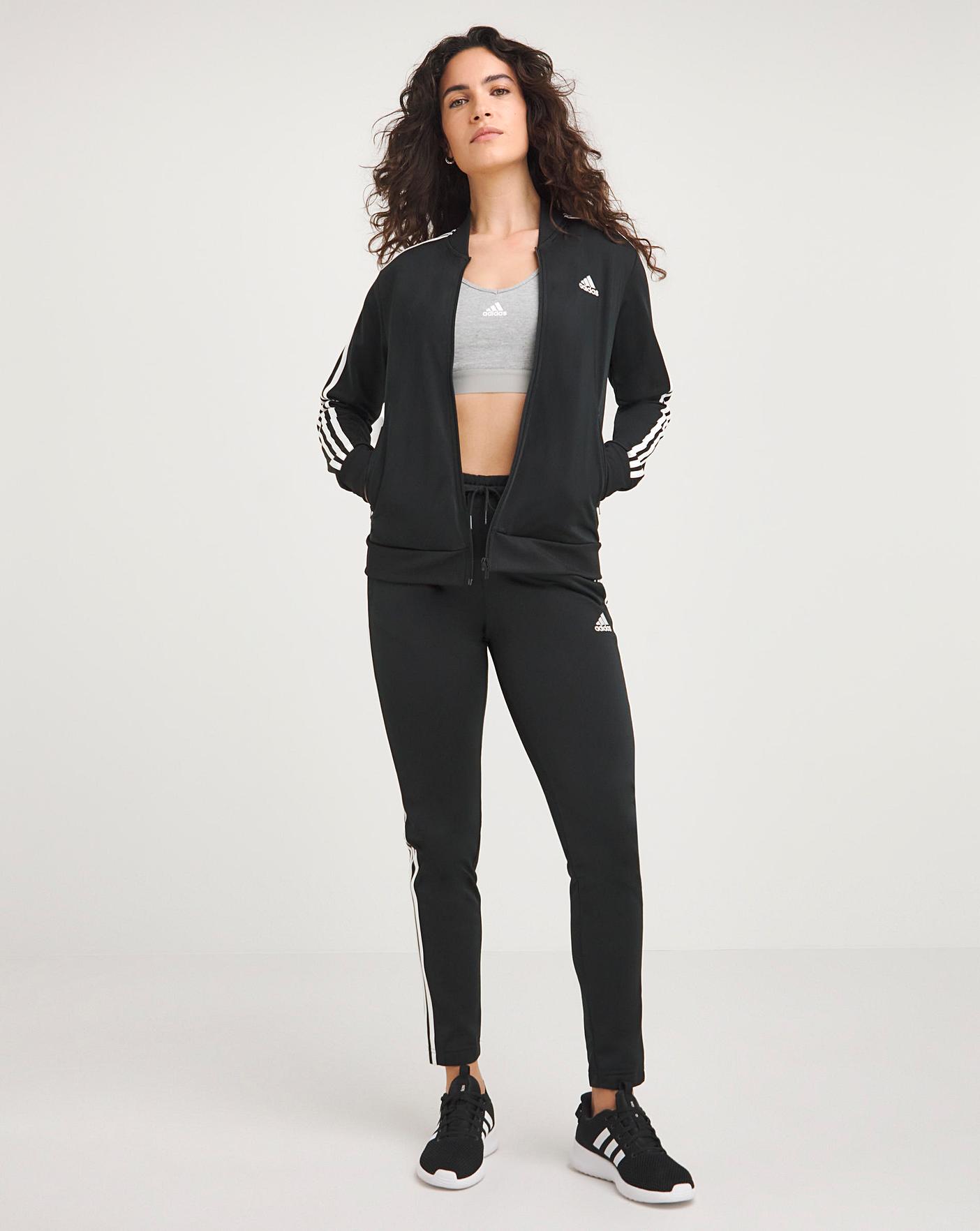 Adidas sweatsuit best sale with heels