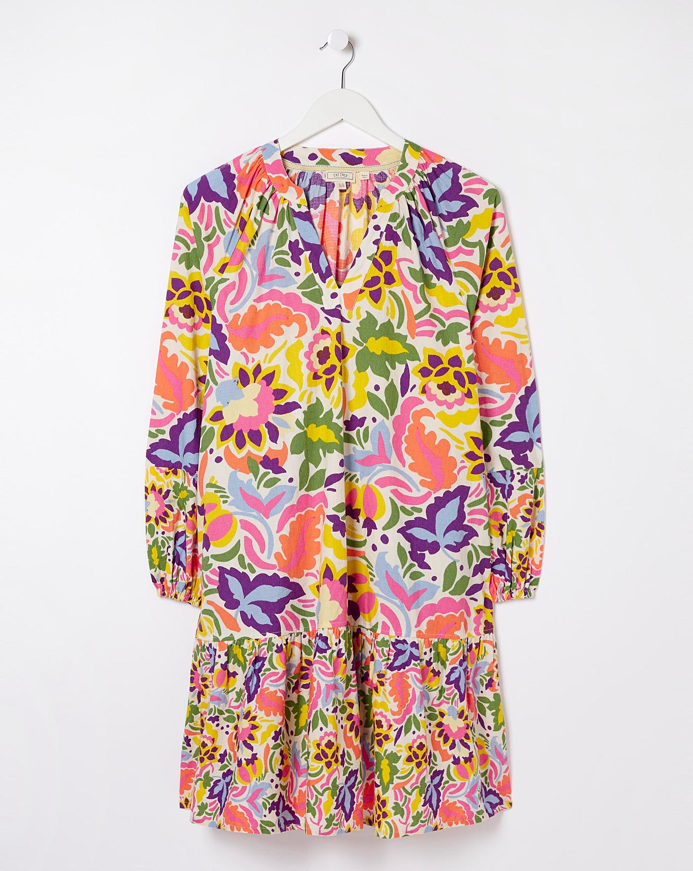 FatFace Amy Art Floral Tunic Dress | J D Williams