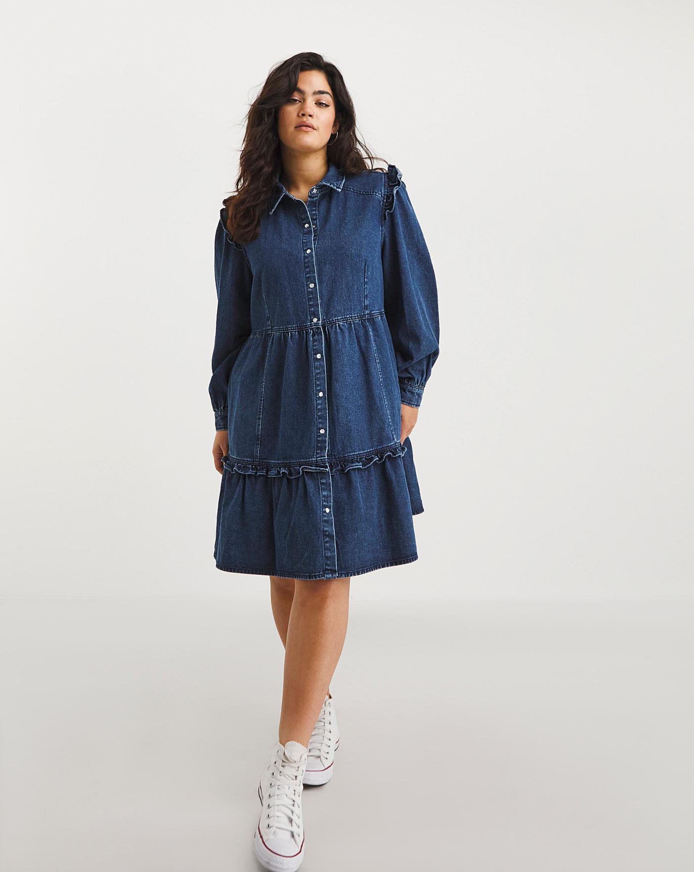 Mid shop blue dress