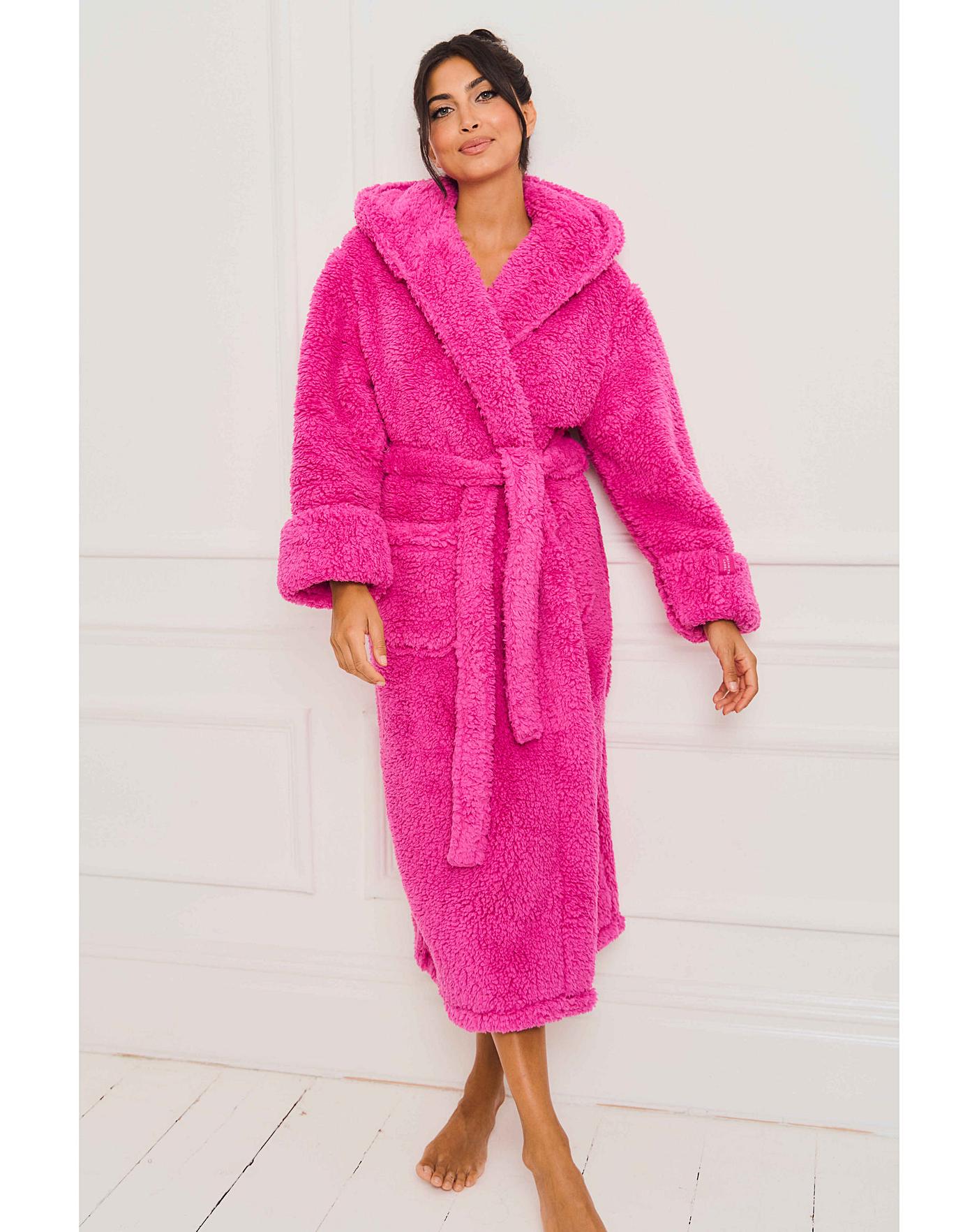 Jim JamTheLabel Long Plush Robe | J D Williams