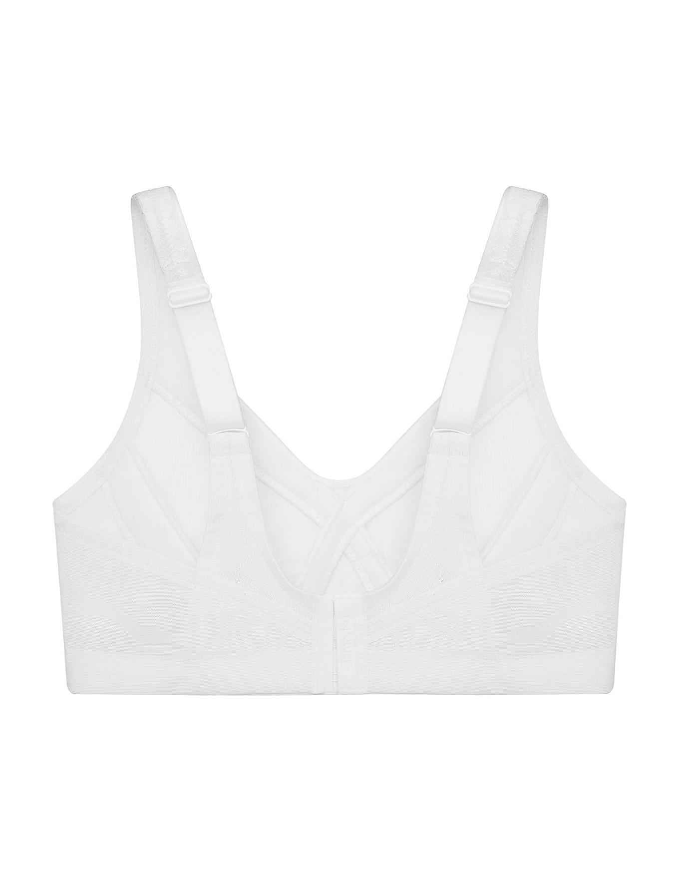 Glamorise MagicLift Size 38C White Seamless Support T-Shirt Bra