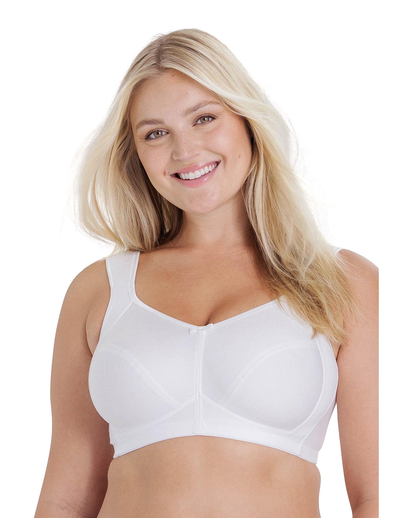 Miss Mary of Sweden Cotton Comfort Women's Non-Wired Bra White