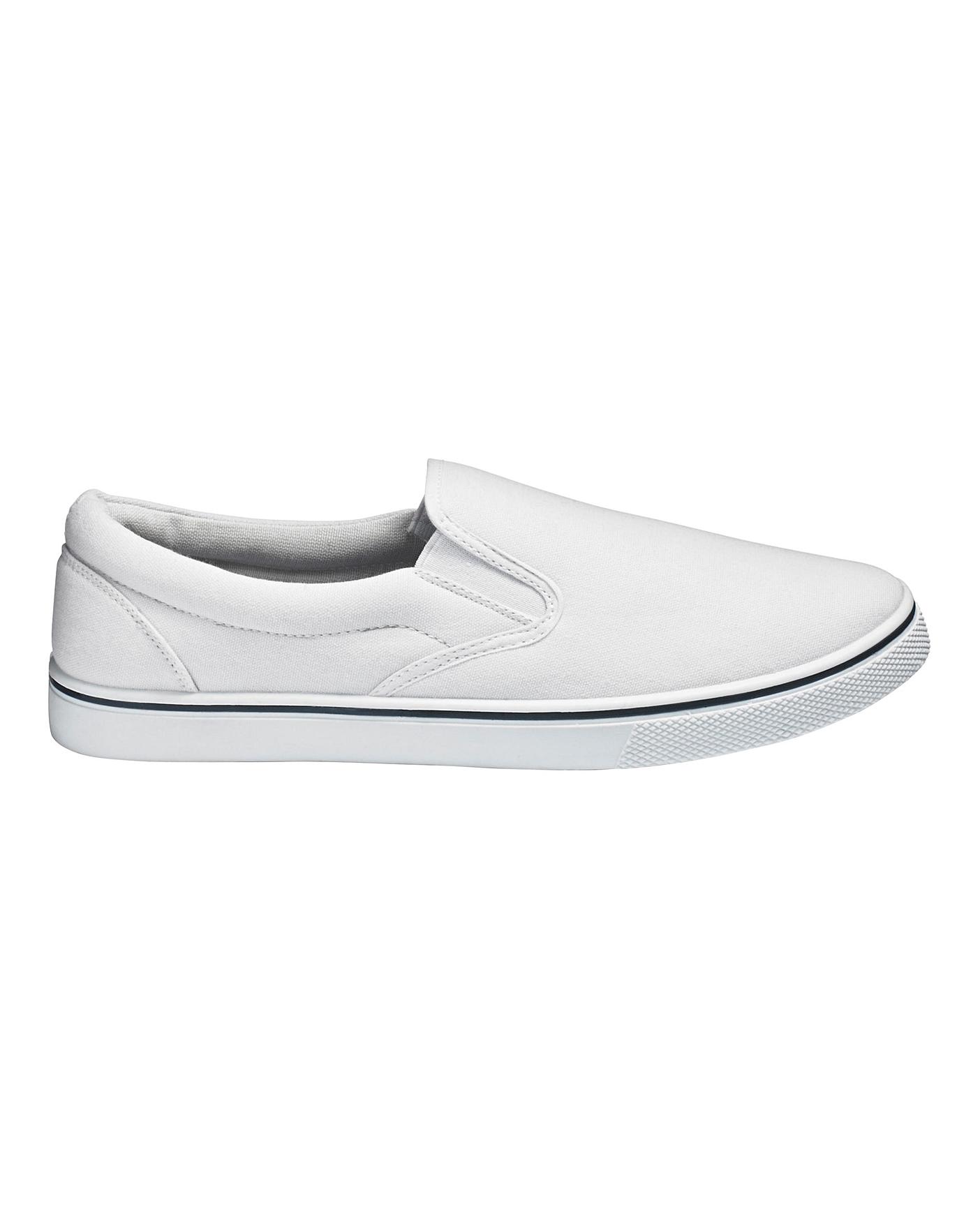 slip on canvas pumps