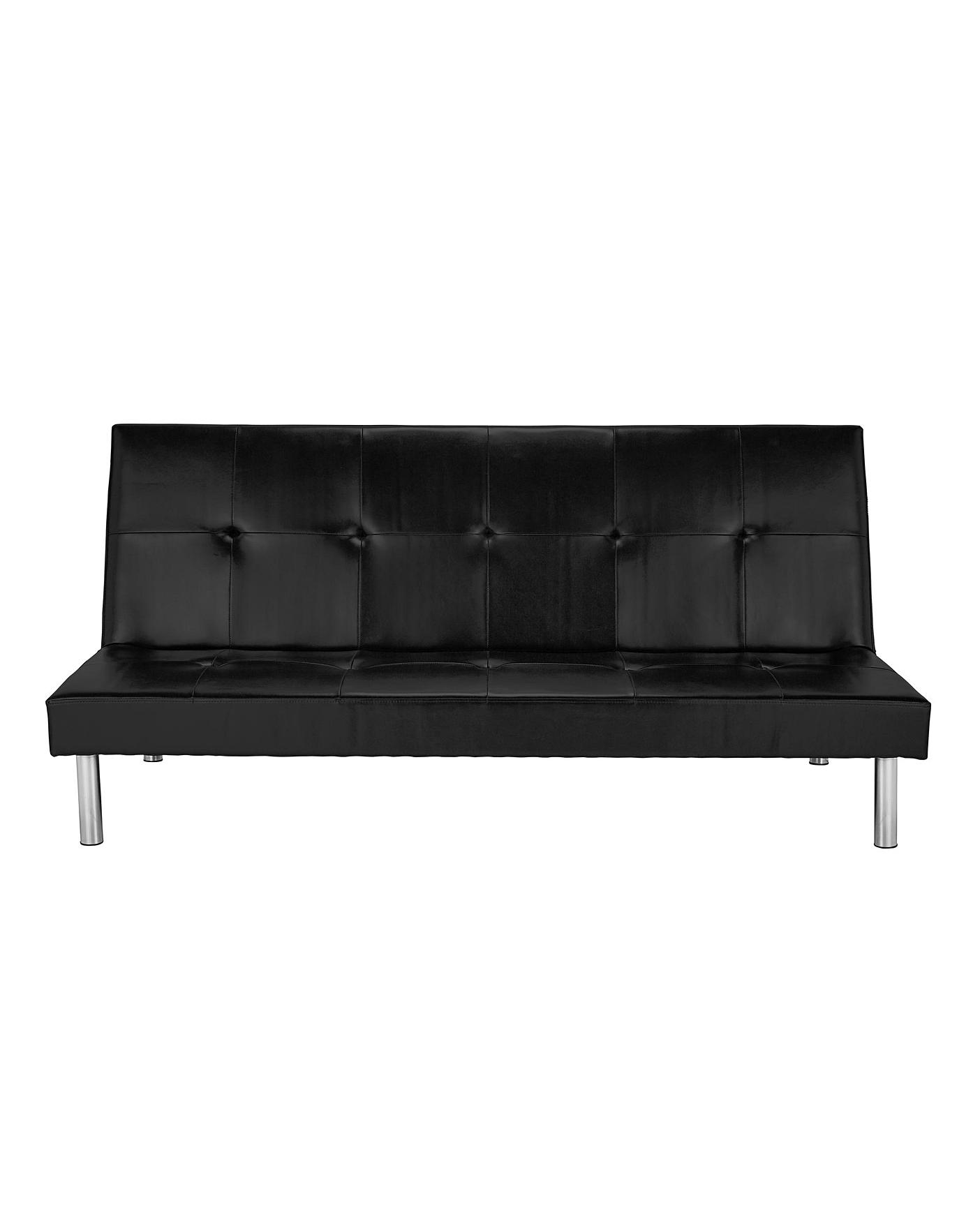 Bailey Faux Leather Click Clack Sofabed Oxendales Bailey Faux Leather Click Clack Sofabed