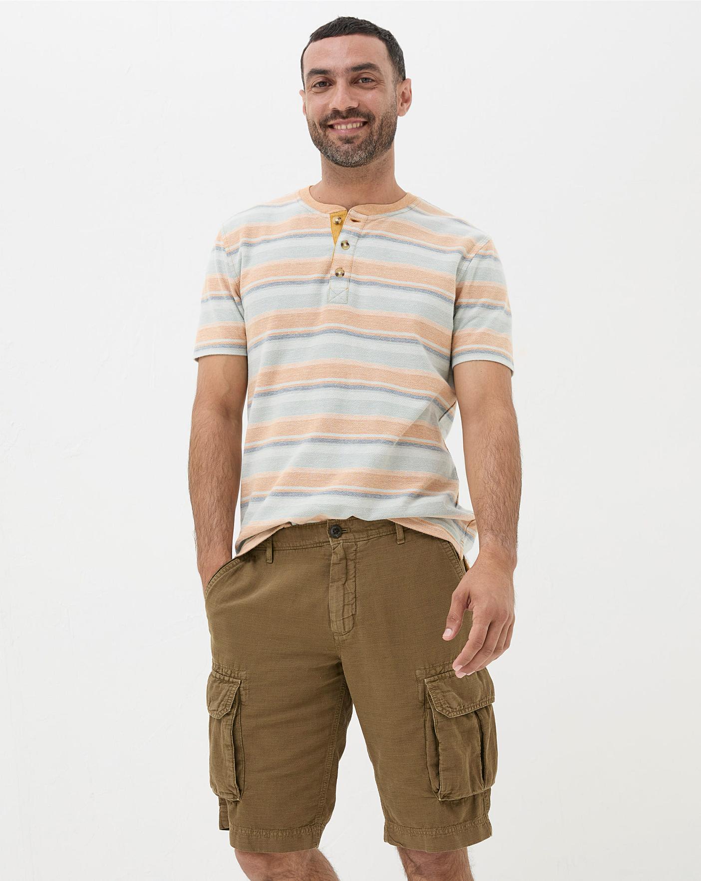 FatFace Cotton Linen Cargo Shorts