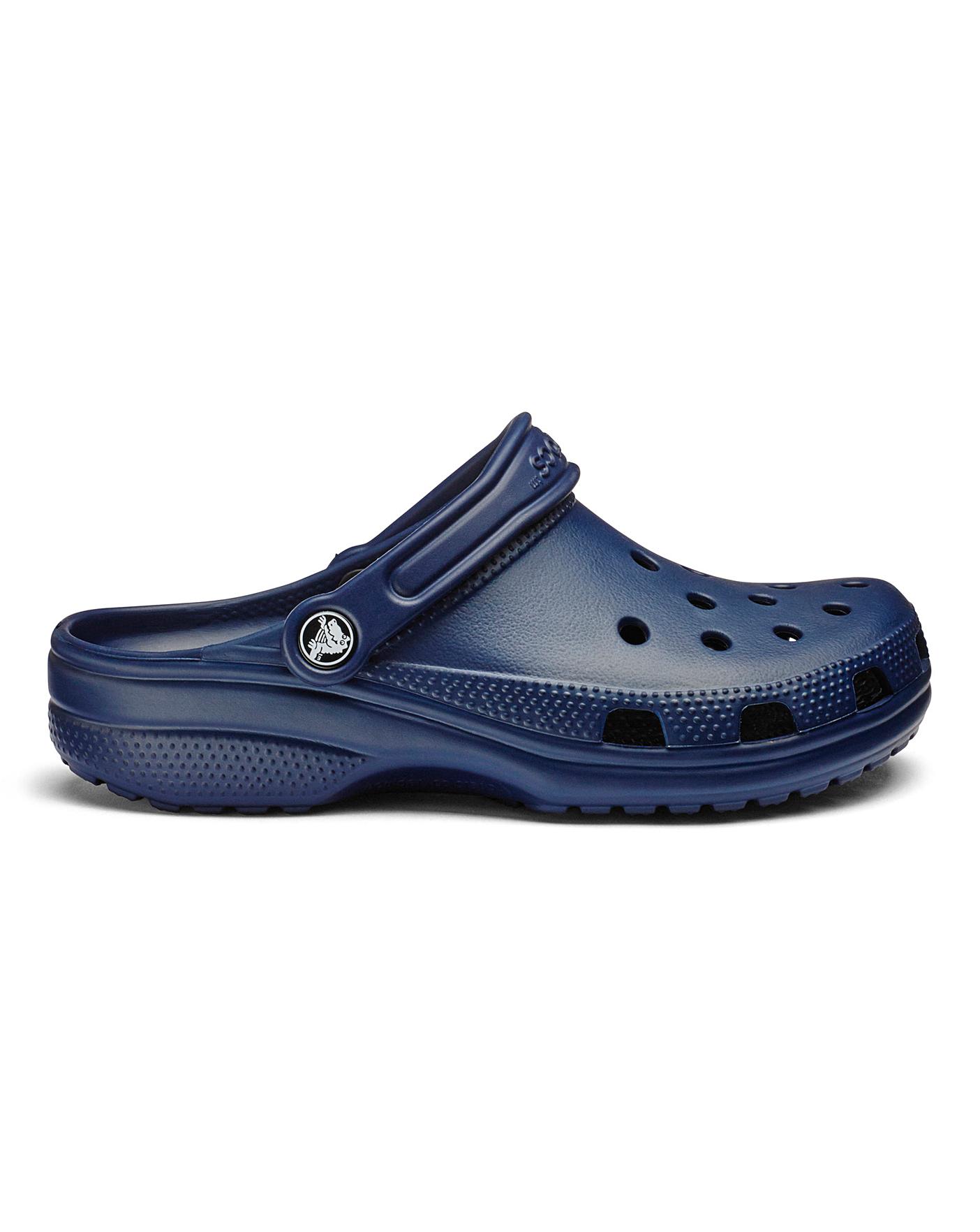 Crocs navy hot sale blue clogs