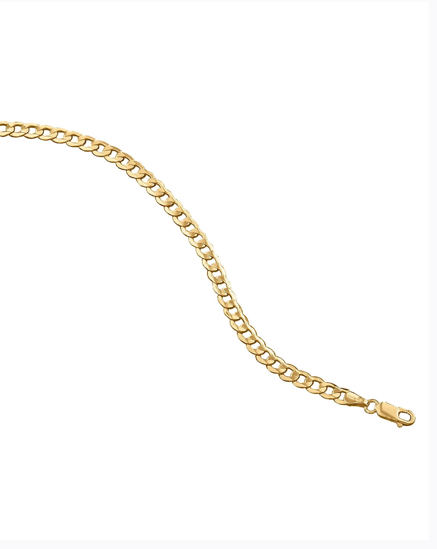 Gent's 9ct Gold 1/4oz Hollow Curb Chain 