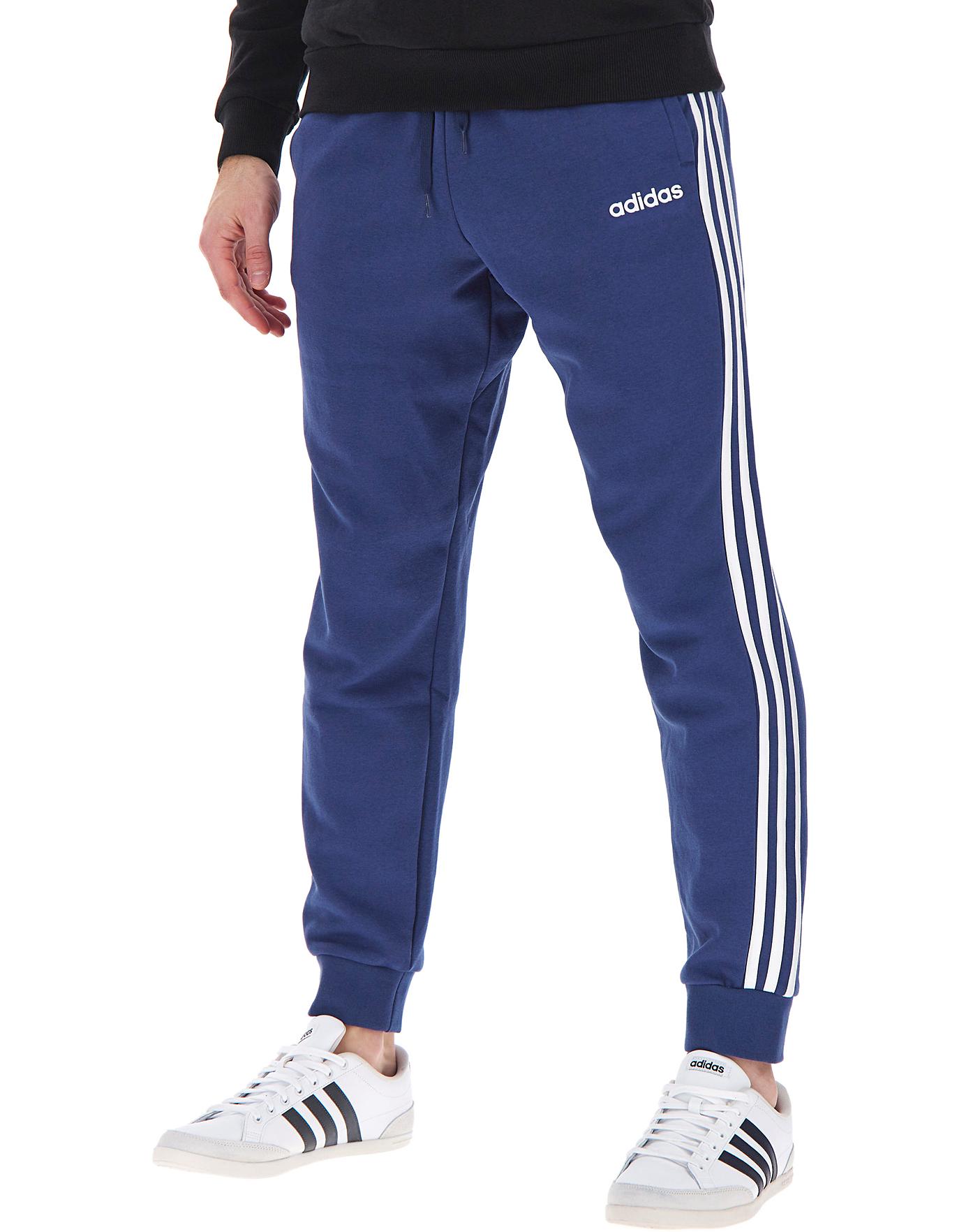 adidas 3 stripe fleece pants