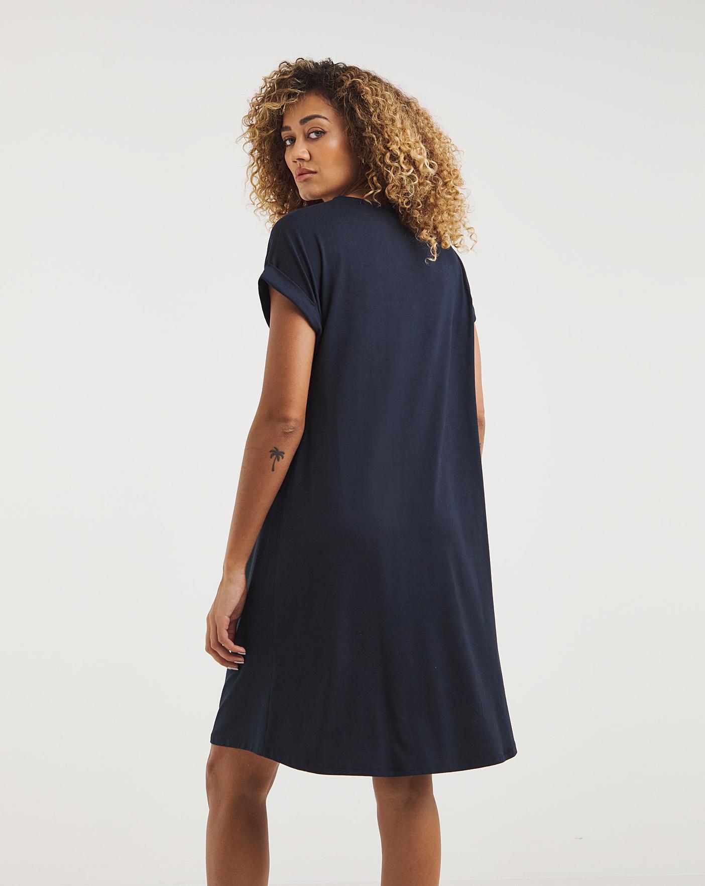 Soft Touch Jersey A-Line Dress | J D Williams