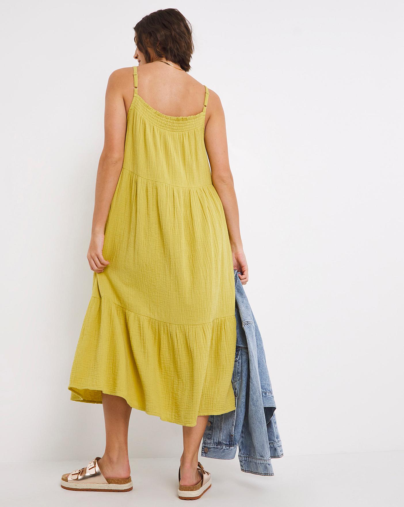 cheesecloth strappy dress