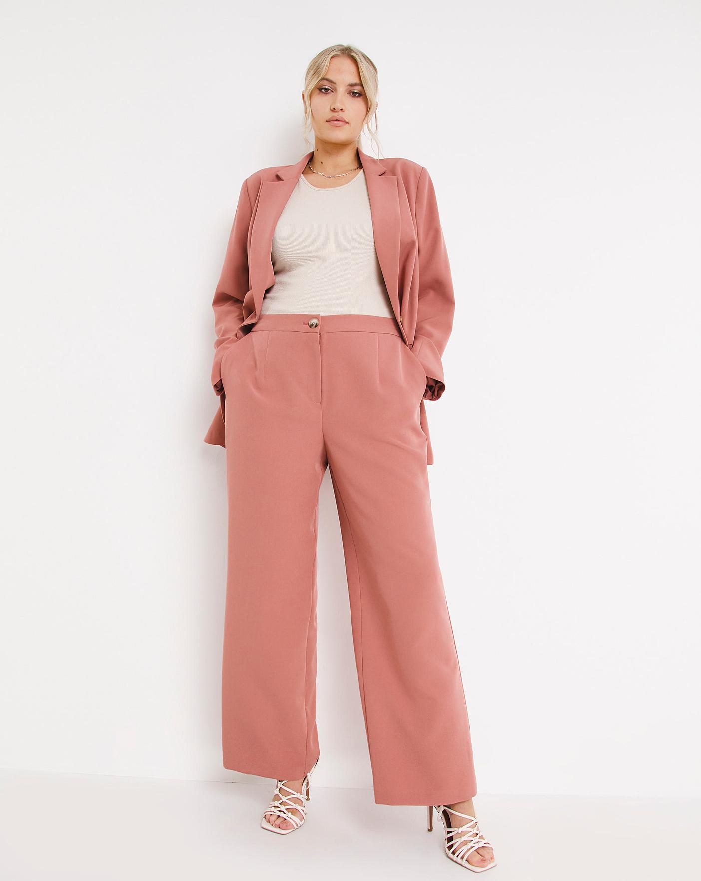 Tall Pale Pink Tie Waist Crop Trousers | New Look