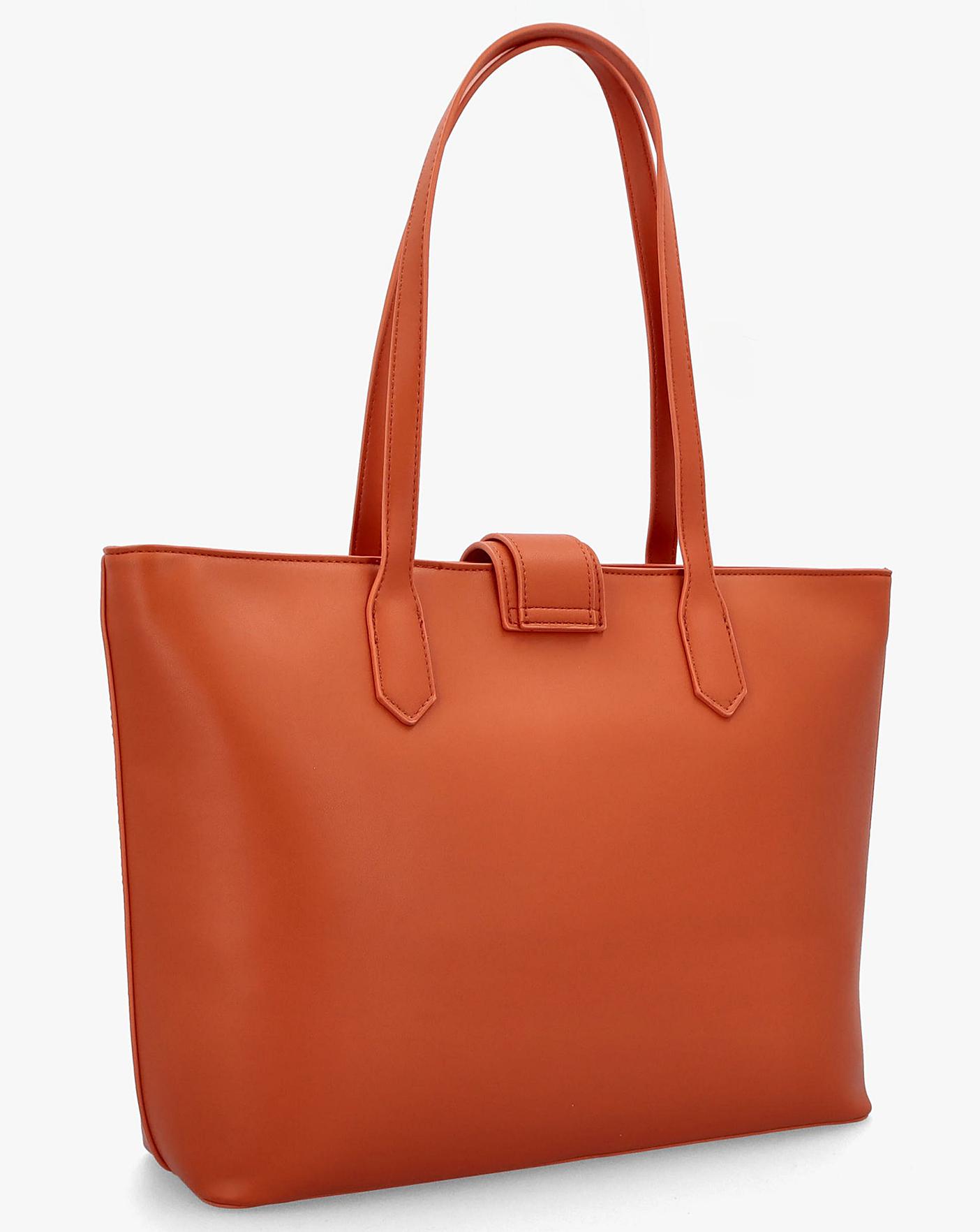 Valentino Bags Dejavu Orange Shopper Bag Simply Be