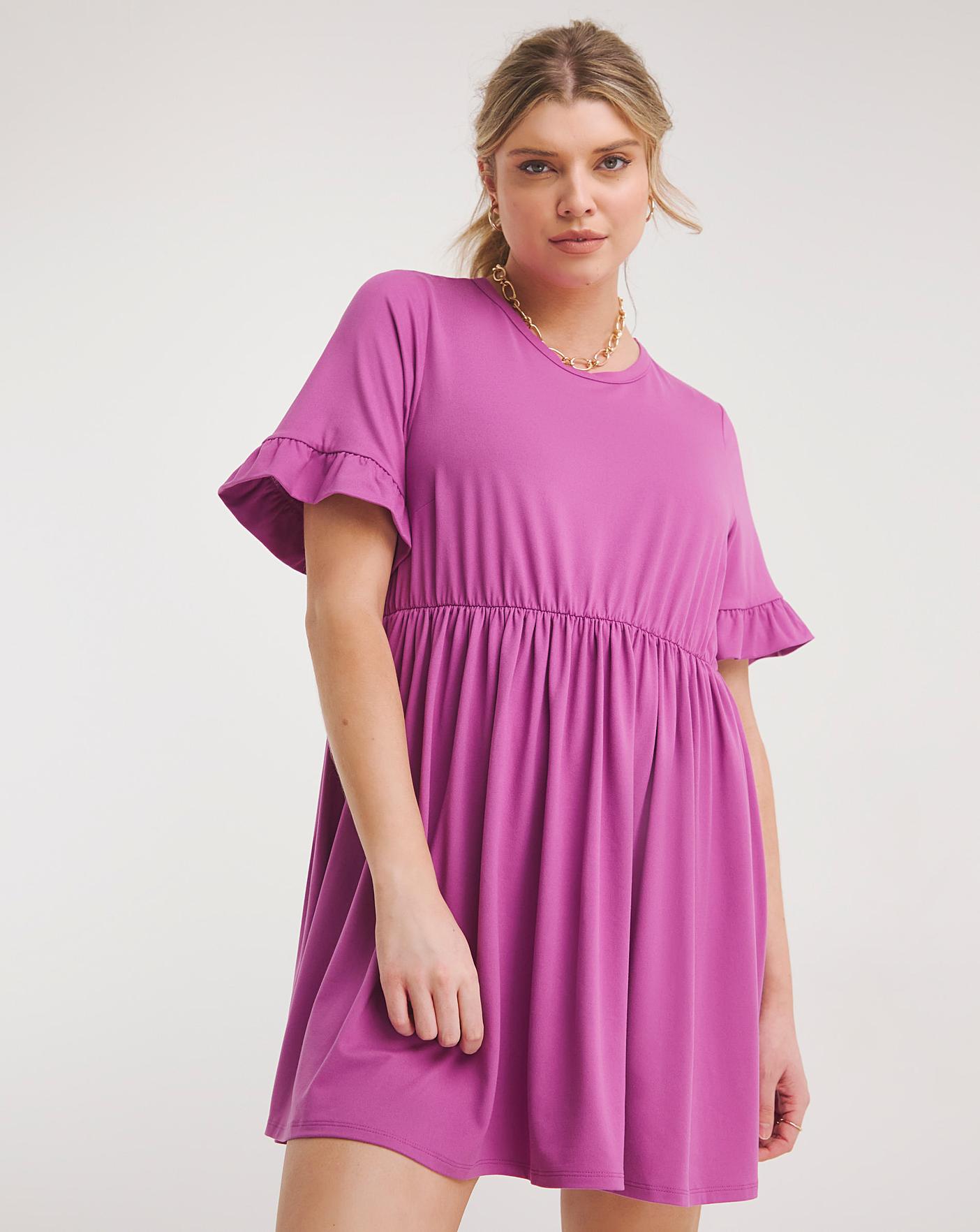 Ruffle 2024 smock dress