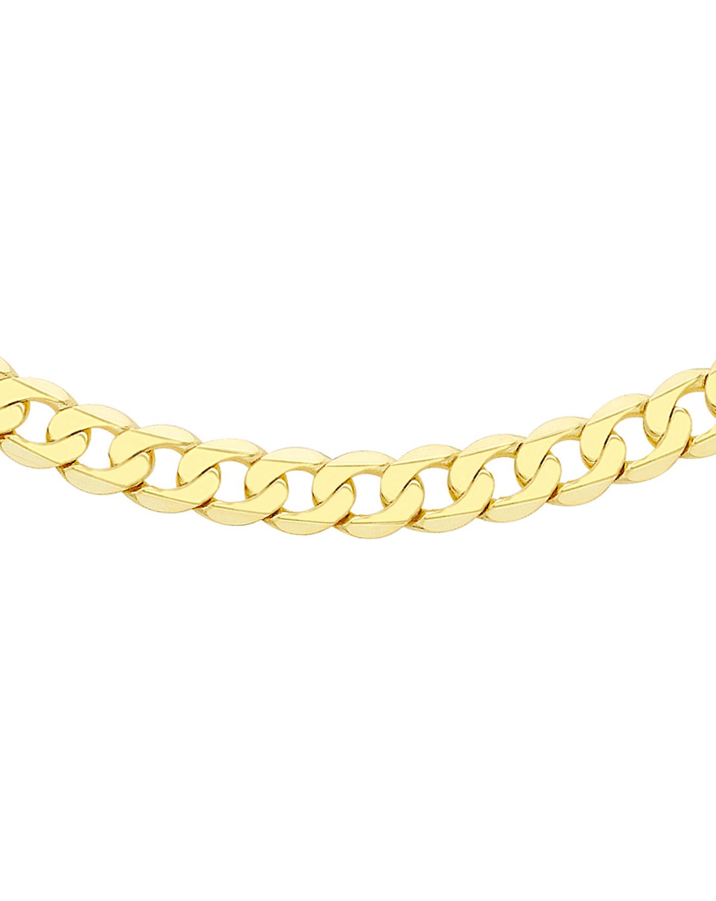 Gents 9 Carat Gold Curb Chain | Jacamo