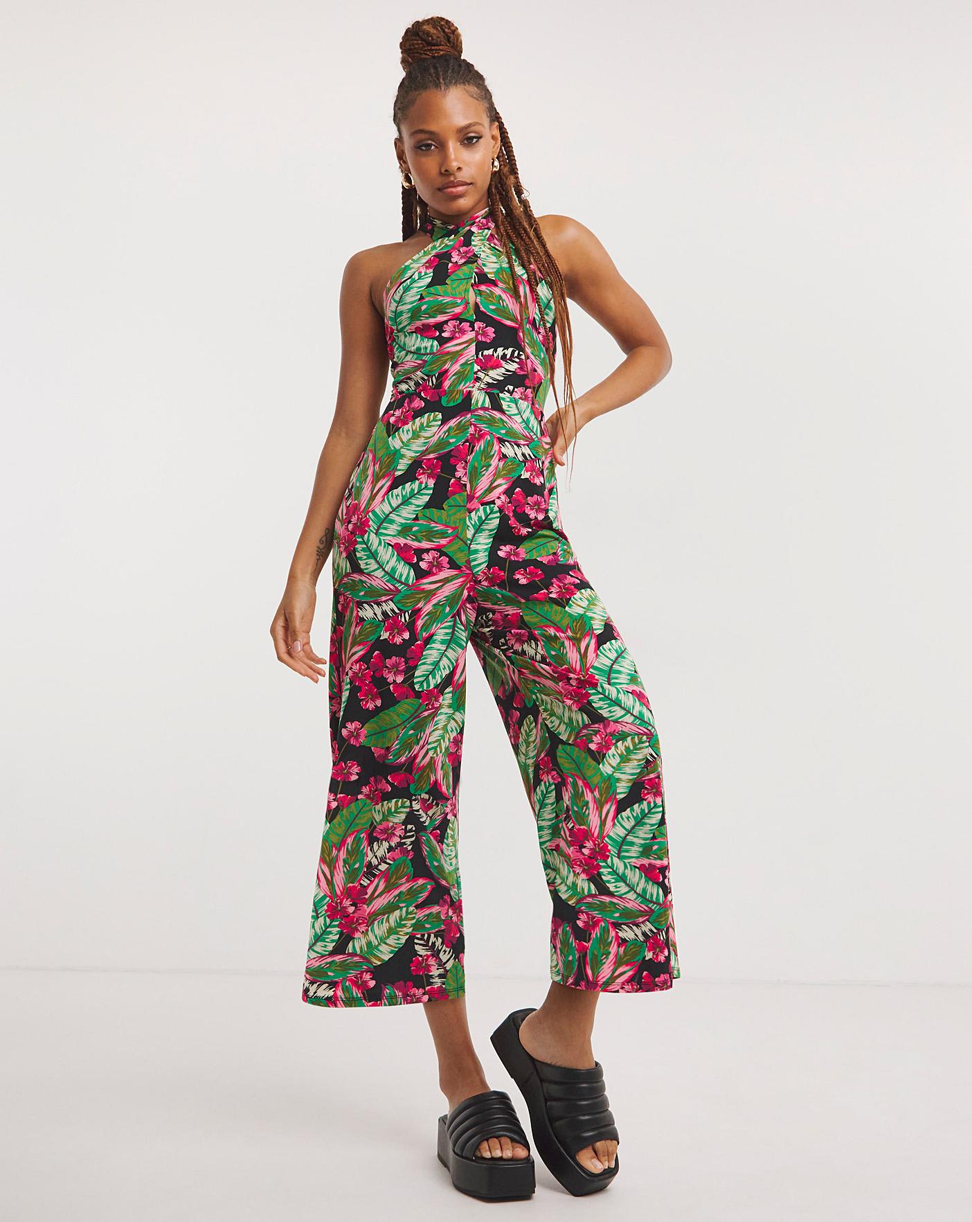 Tropical Pattaya Jumpsuit by Hell Bunny – Modern Millie