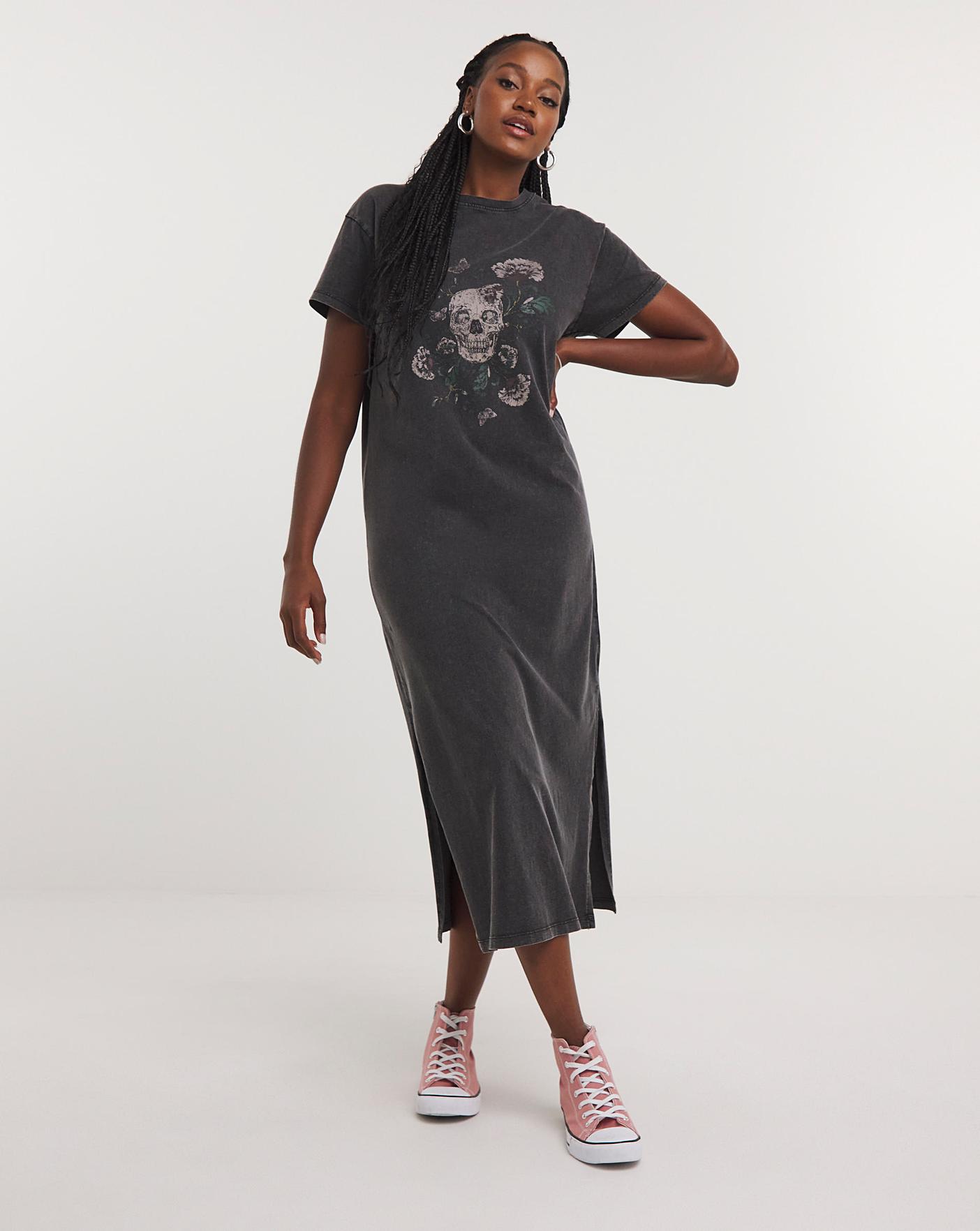 Midi length shop t shirt dress