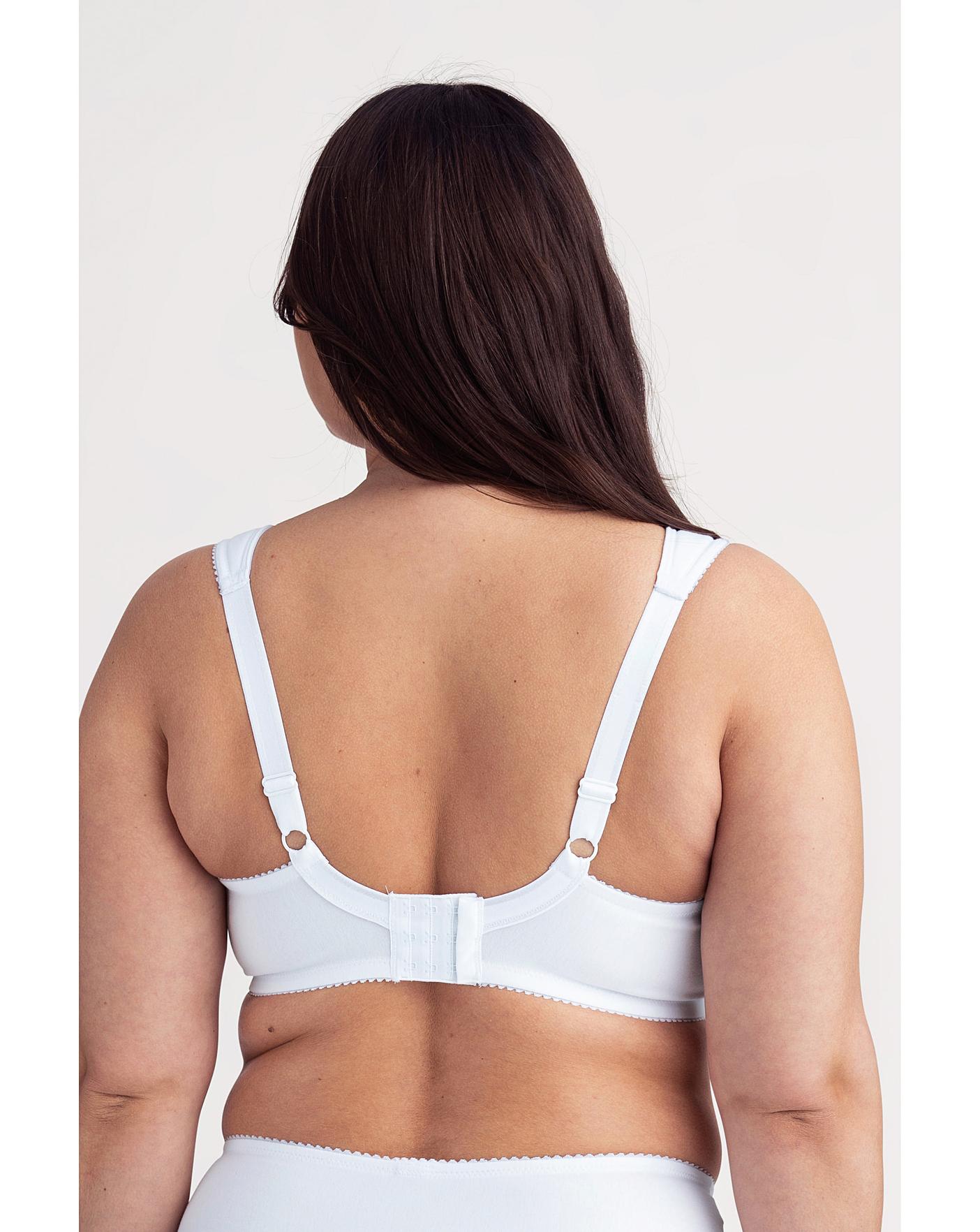 Sa front fastening bra, white, Miss Mary Of Sweden