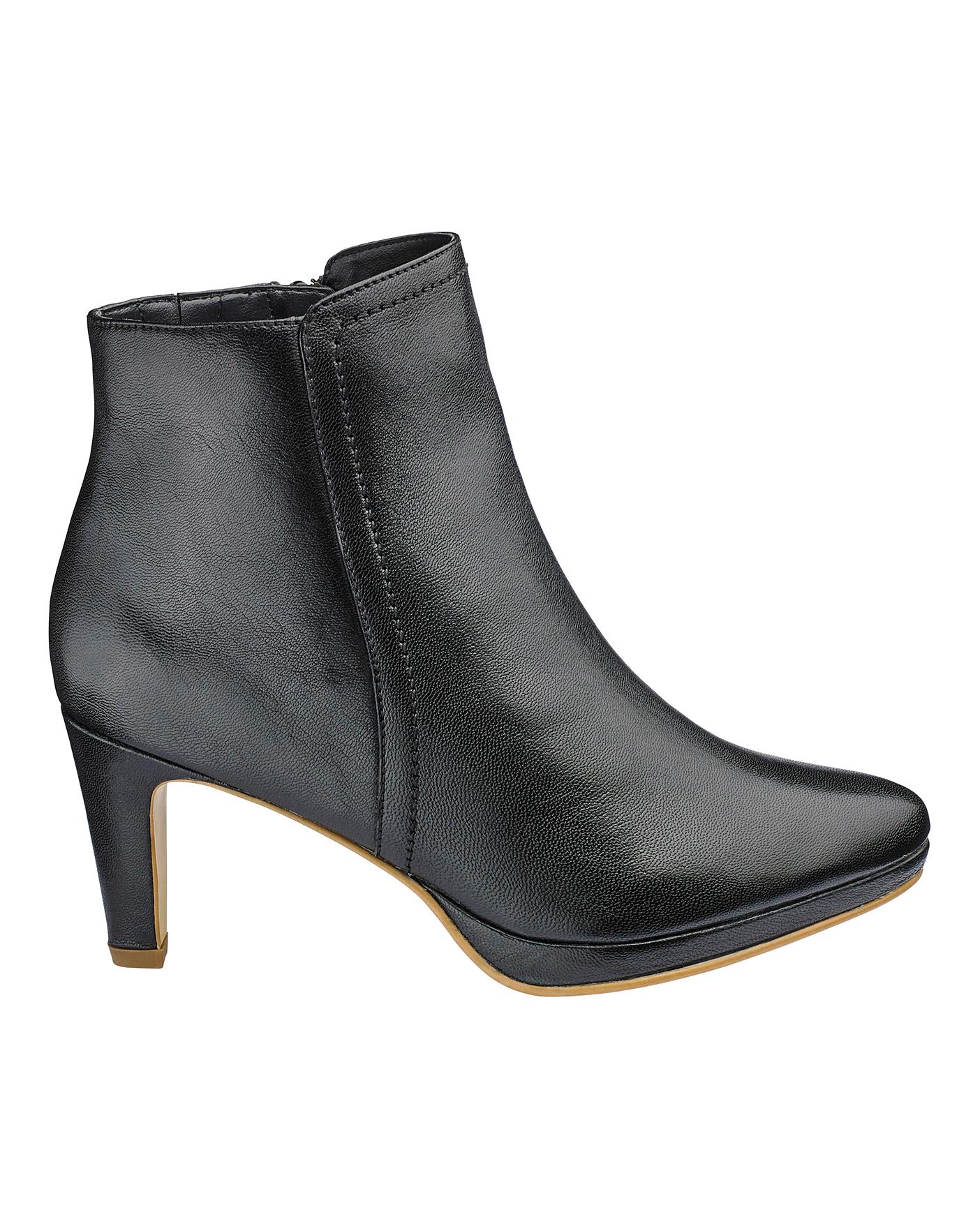 Heavenly Soles Ankle Boots E Fit | Simply Be