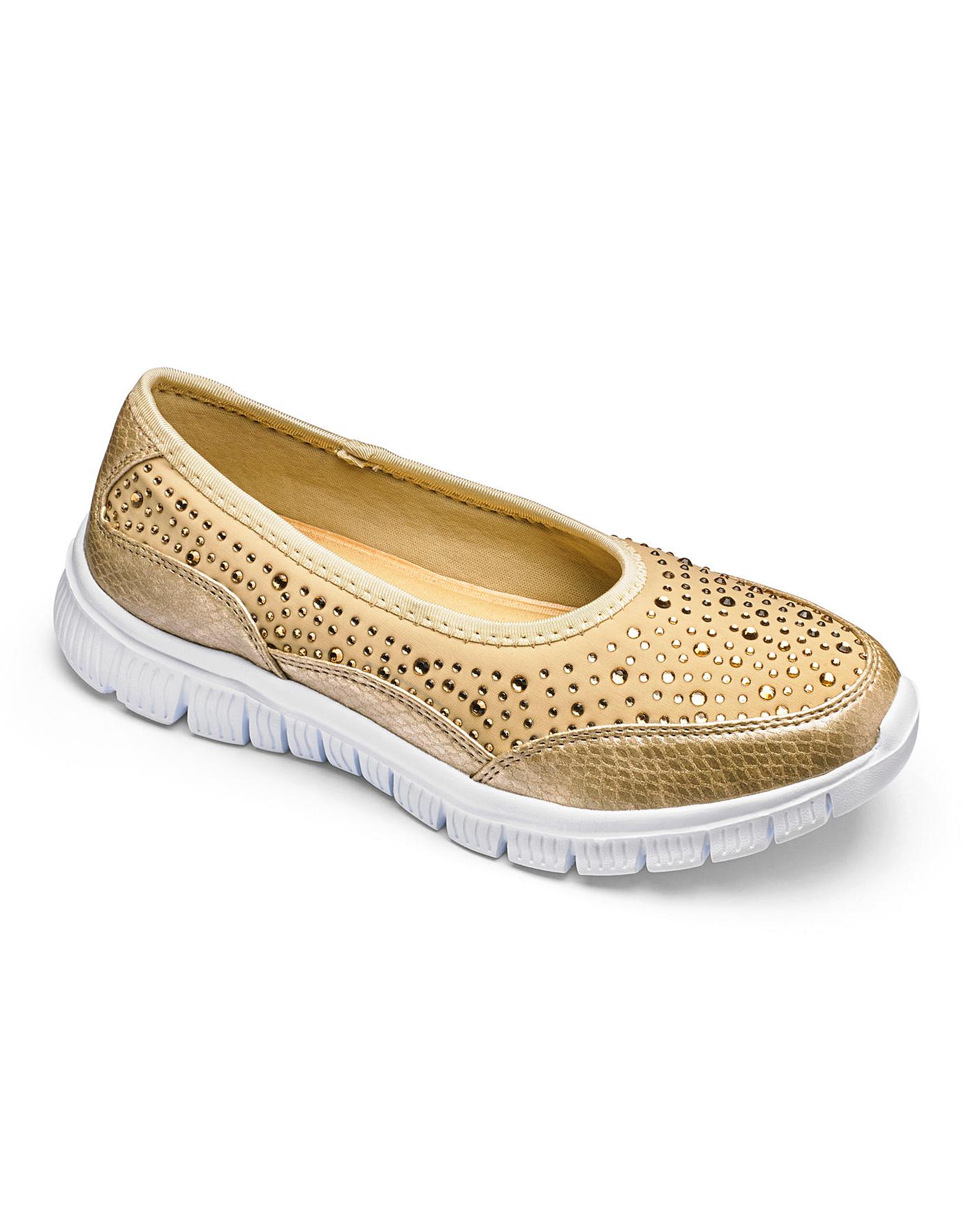 Cushion Walk Slip On Shoes E Fit Crazy Clearance