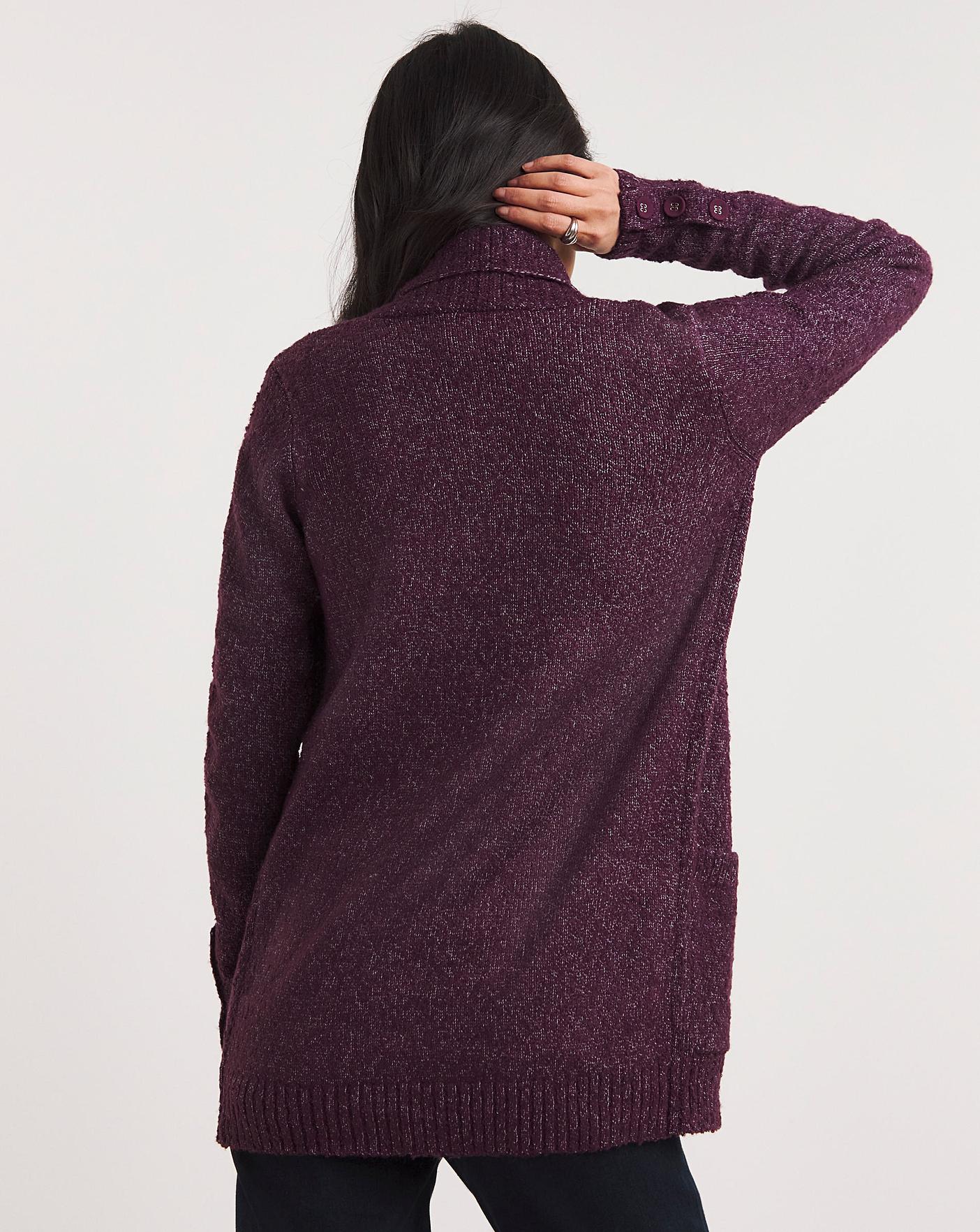 Purple school cardigan on sale tesco