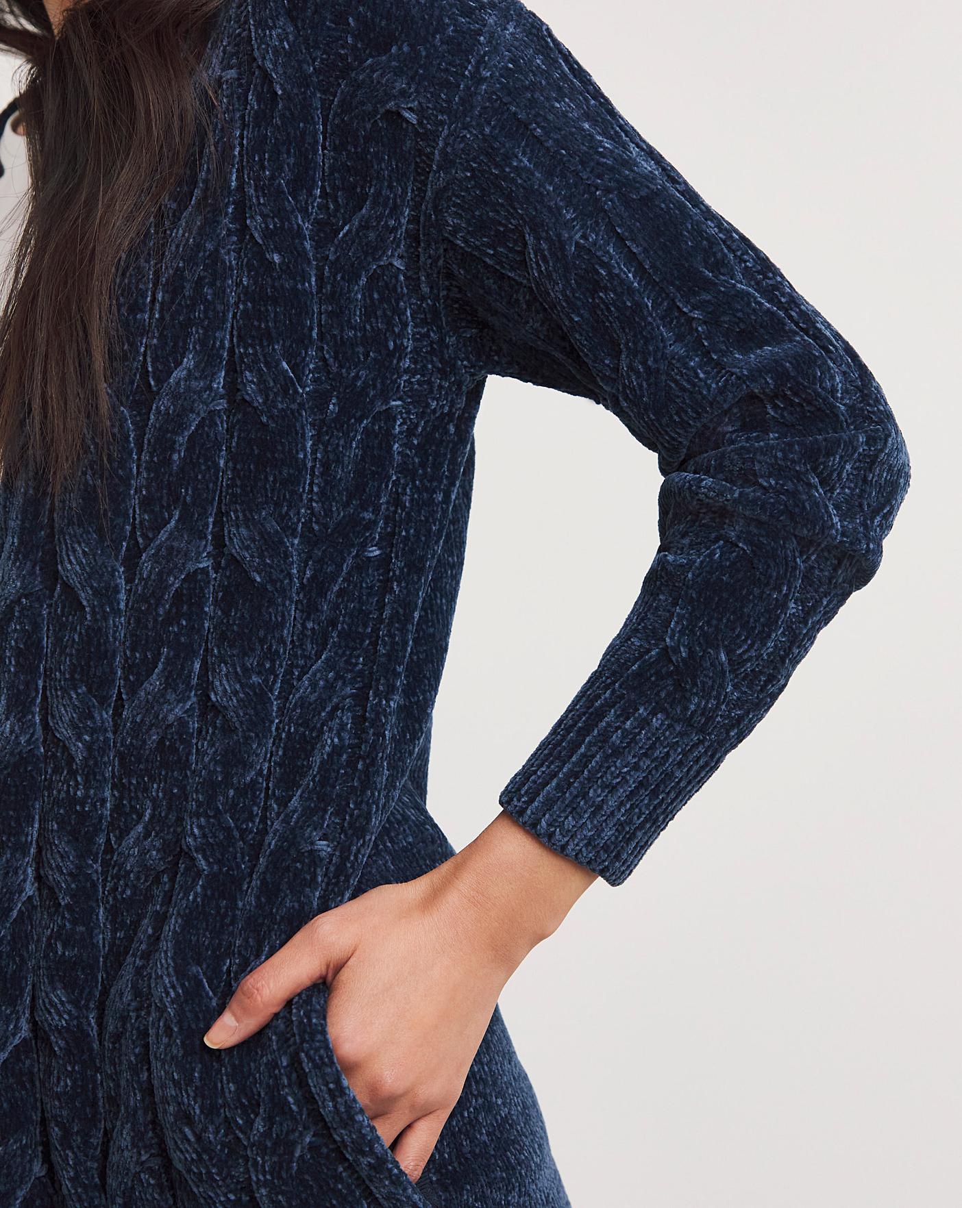 Julipa Chenille Cable Cardigan