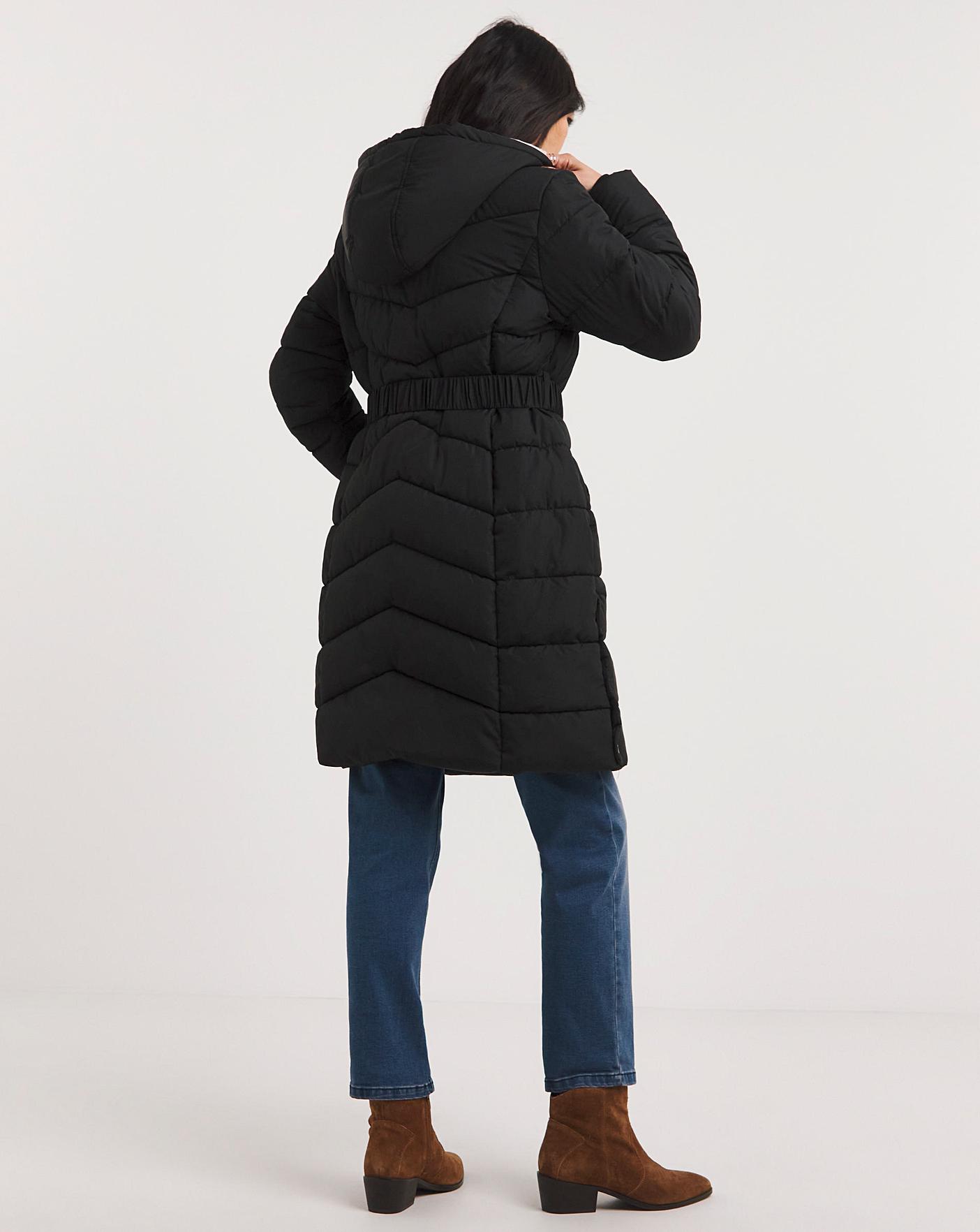 Julipa Belted Padded Coat | J D Williams