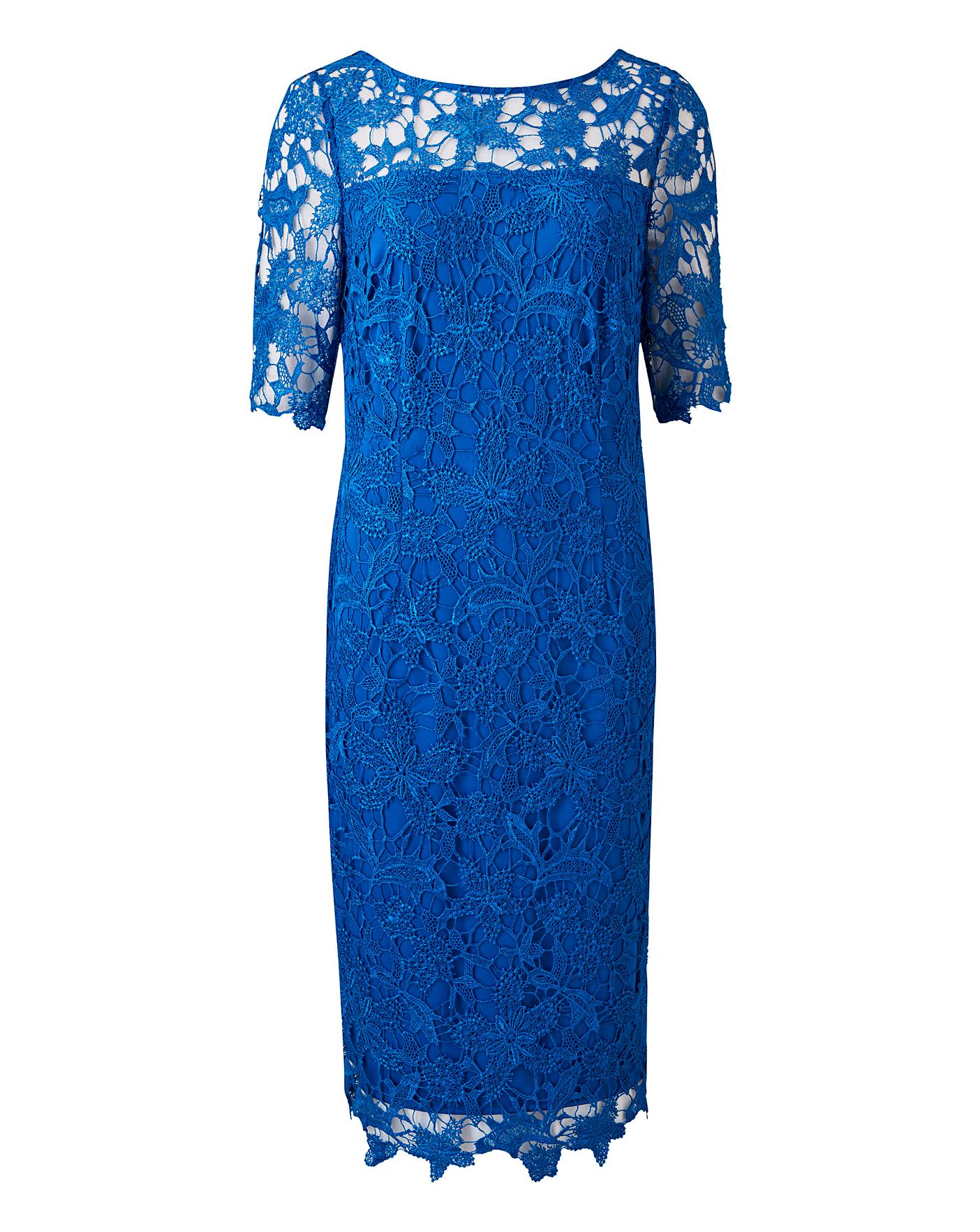 joanna hope heavy guipure lace dress