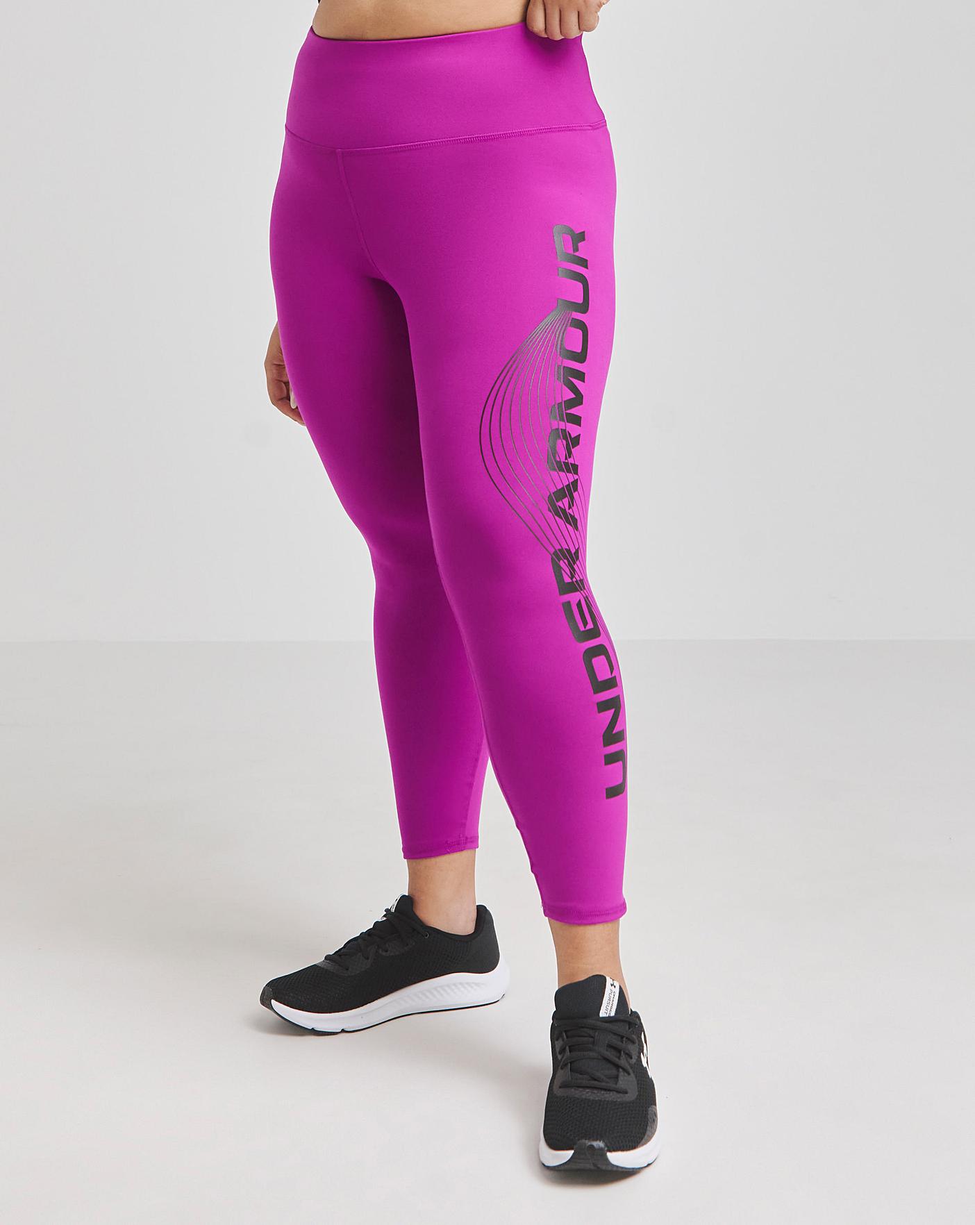 Hot pink online under armour leggings