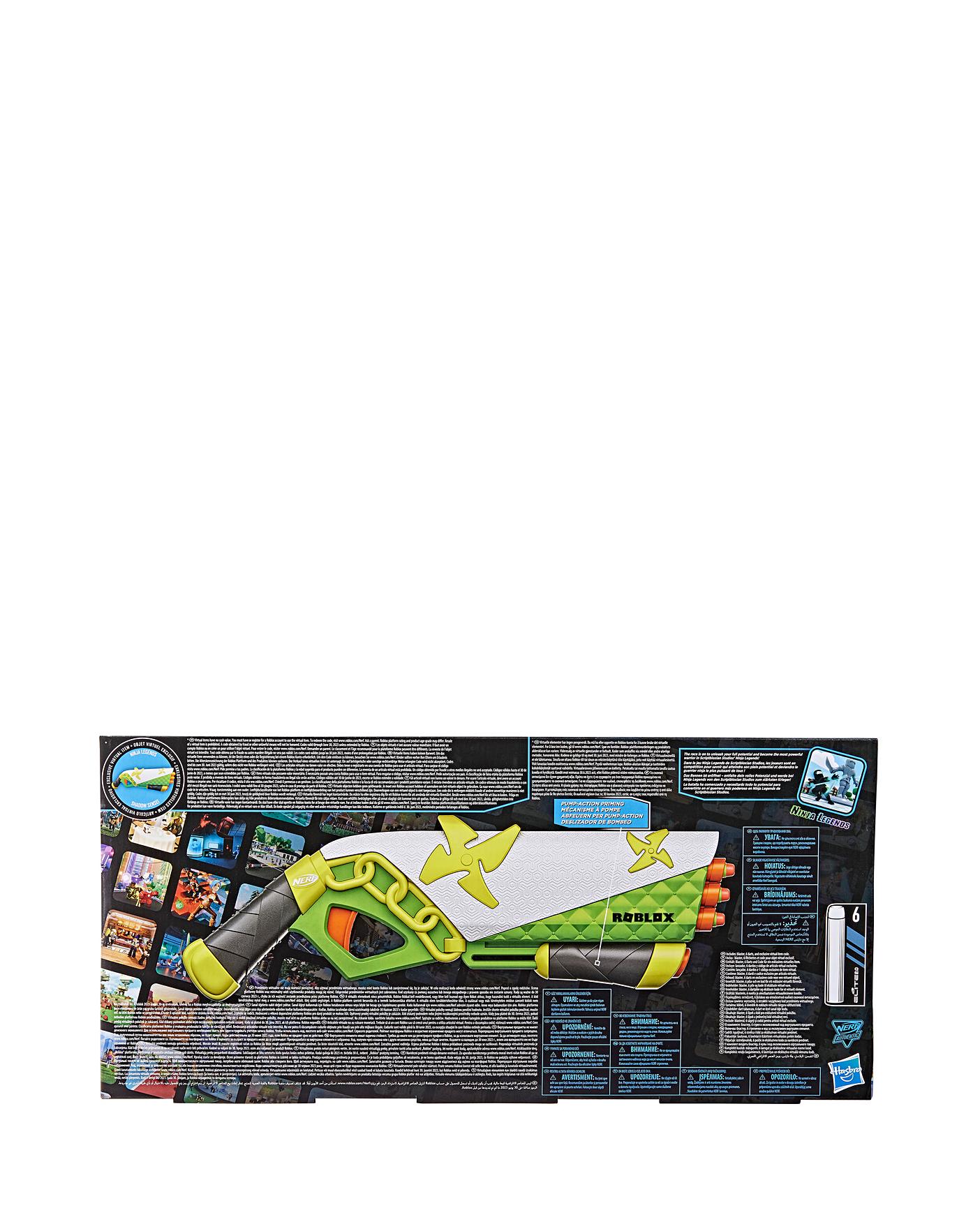 Nerf Roblox Ninja Legends Shadow Sensei Dart Blaster - Smyths Toys 