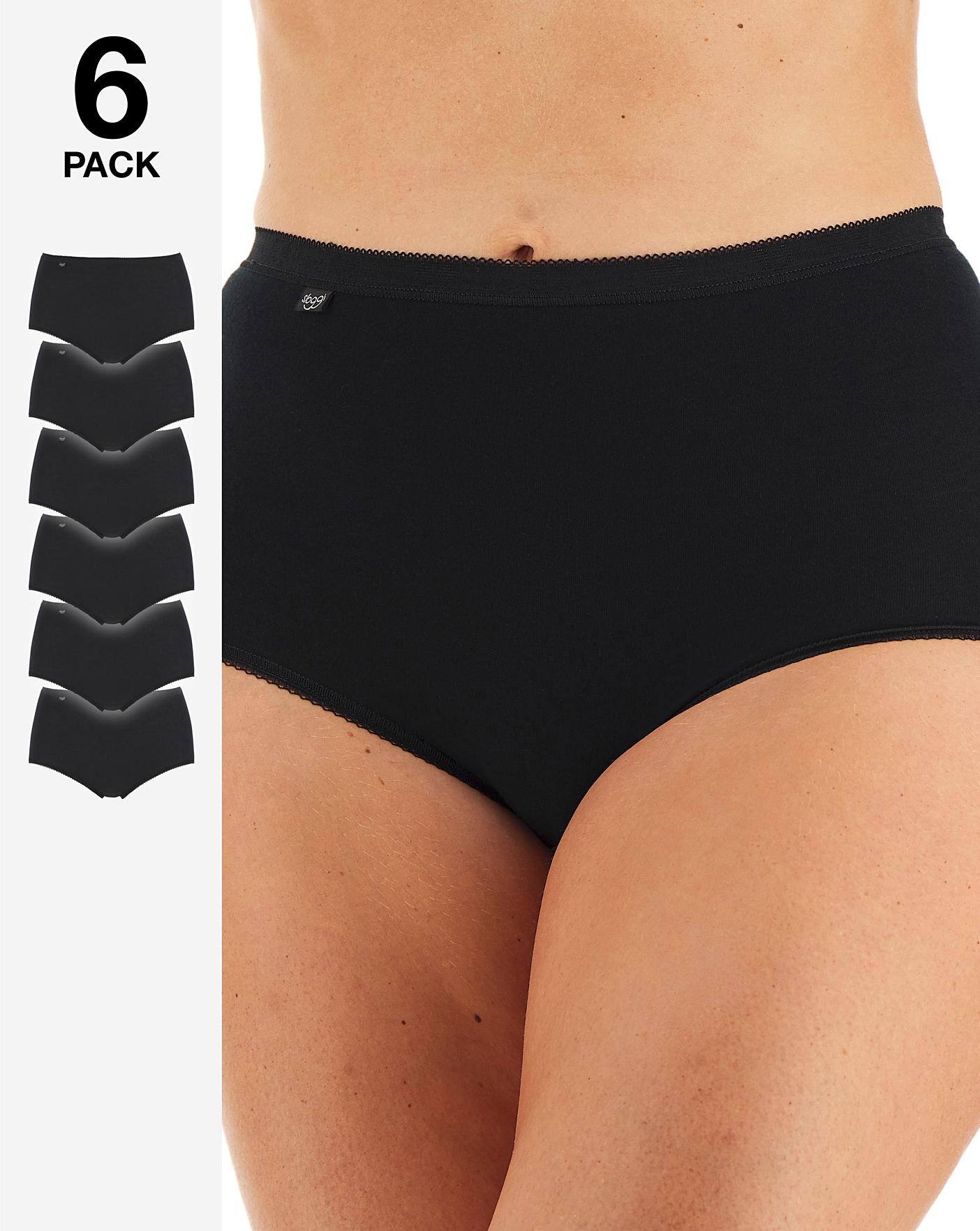 6 Pack Ladies Cotton Full Briefs Knickers Comfort Mama Underwear