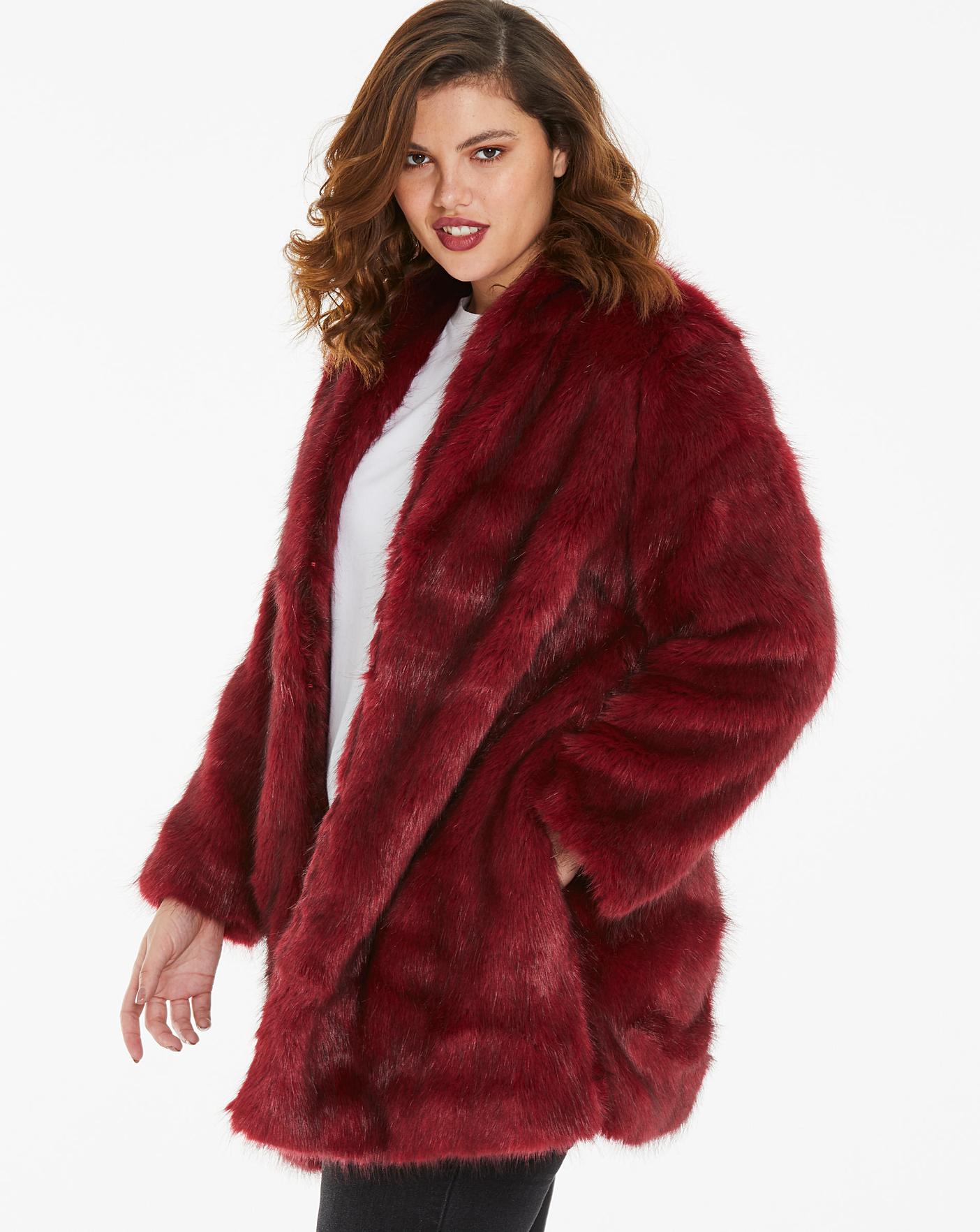 Joanna Hope Faux Fur Coat | Crazy Clearance
