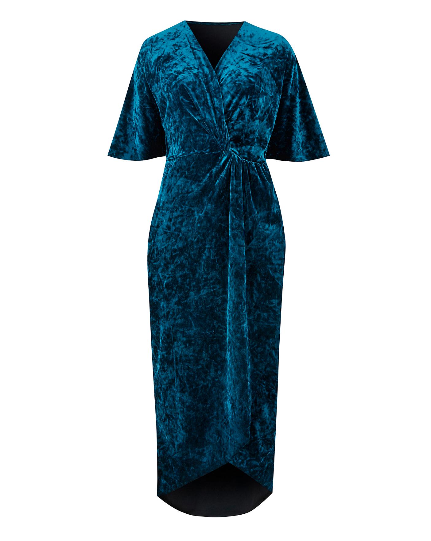 Chiara Forthi Joanna Velvet Dress Midnight blue - Bubbleroom