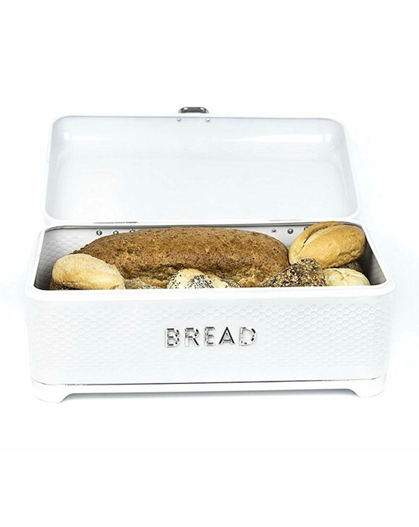 Lovello Bread Bin White Home Essentials