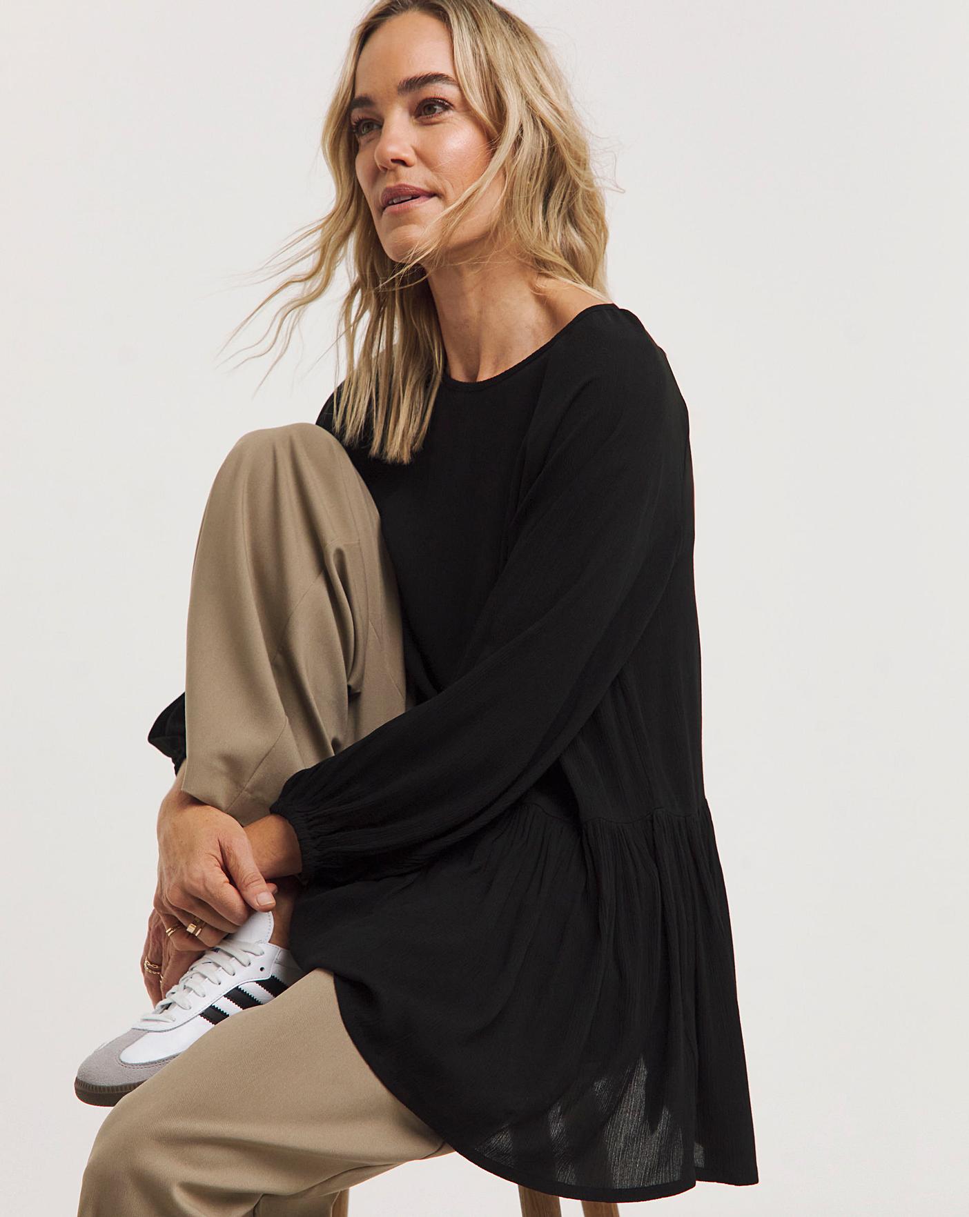 Oversized Raglan Smock Top