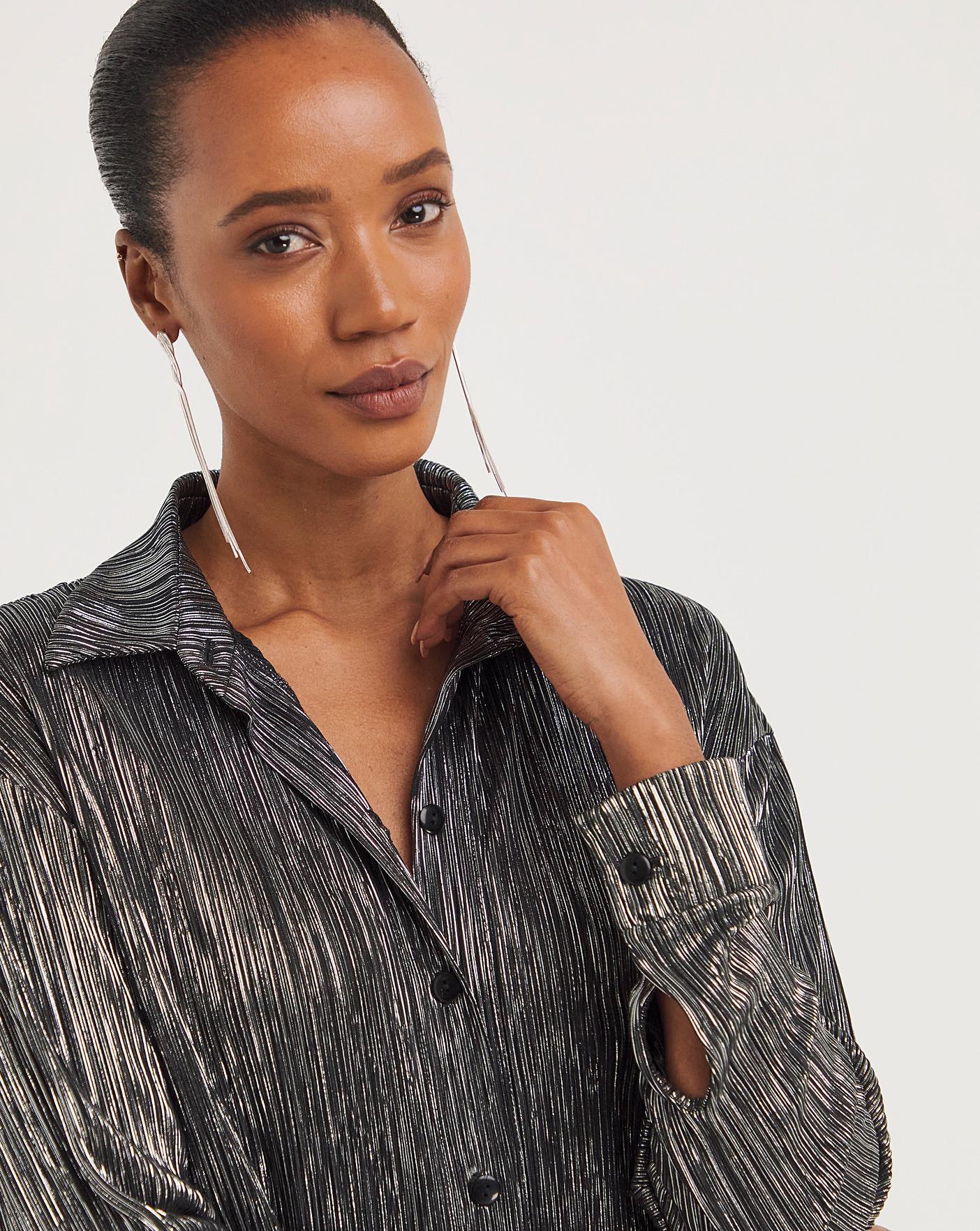 Metalic Plisse Shirt Premier Man