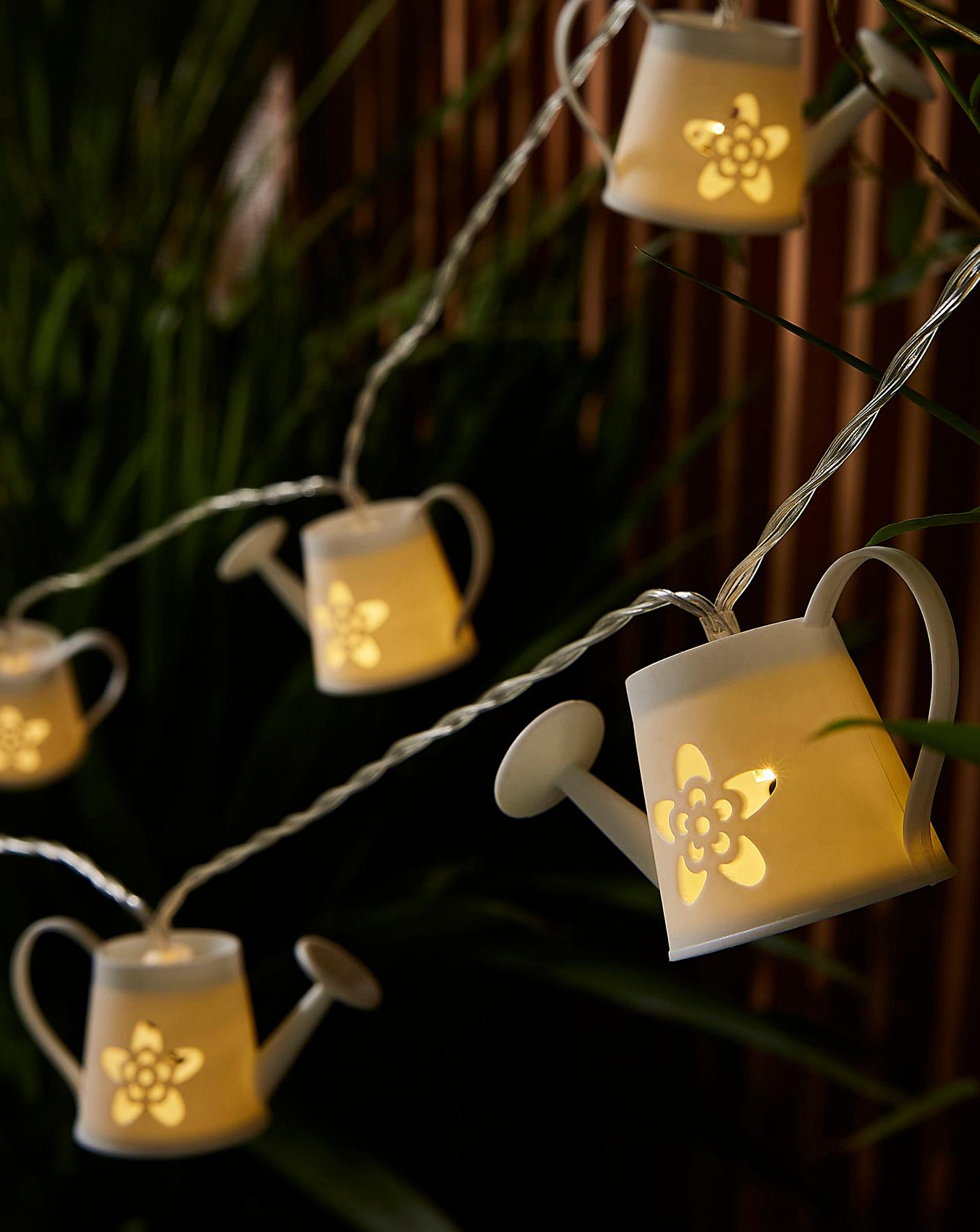 12 Watering Can Solar String Lights Marisota