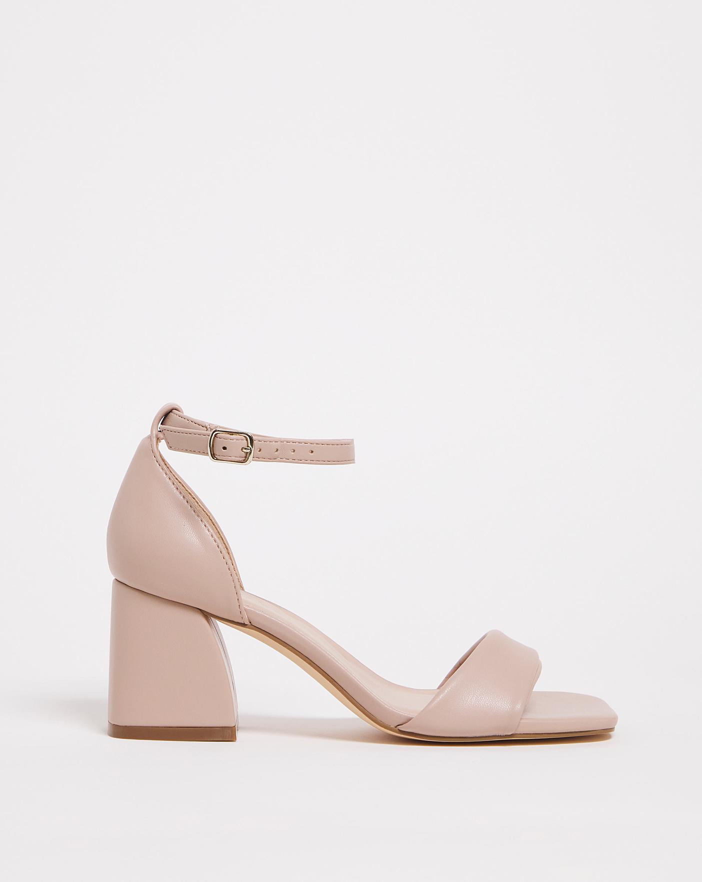 Pale pink 2024 barely there heels