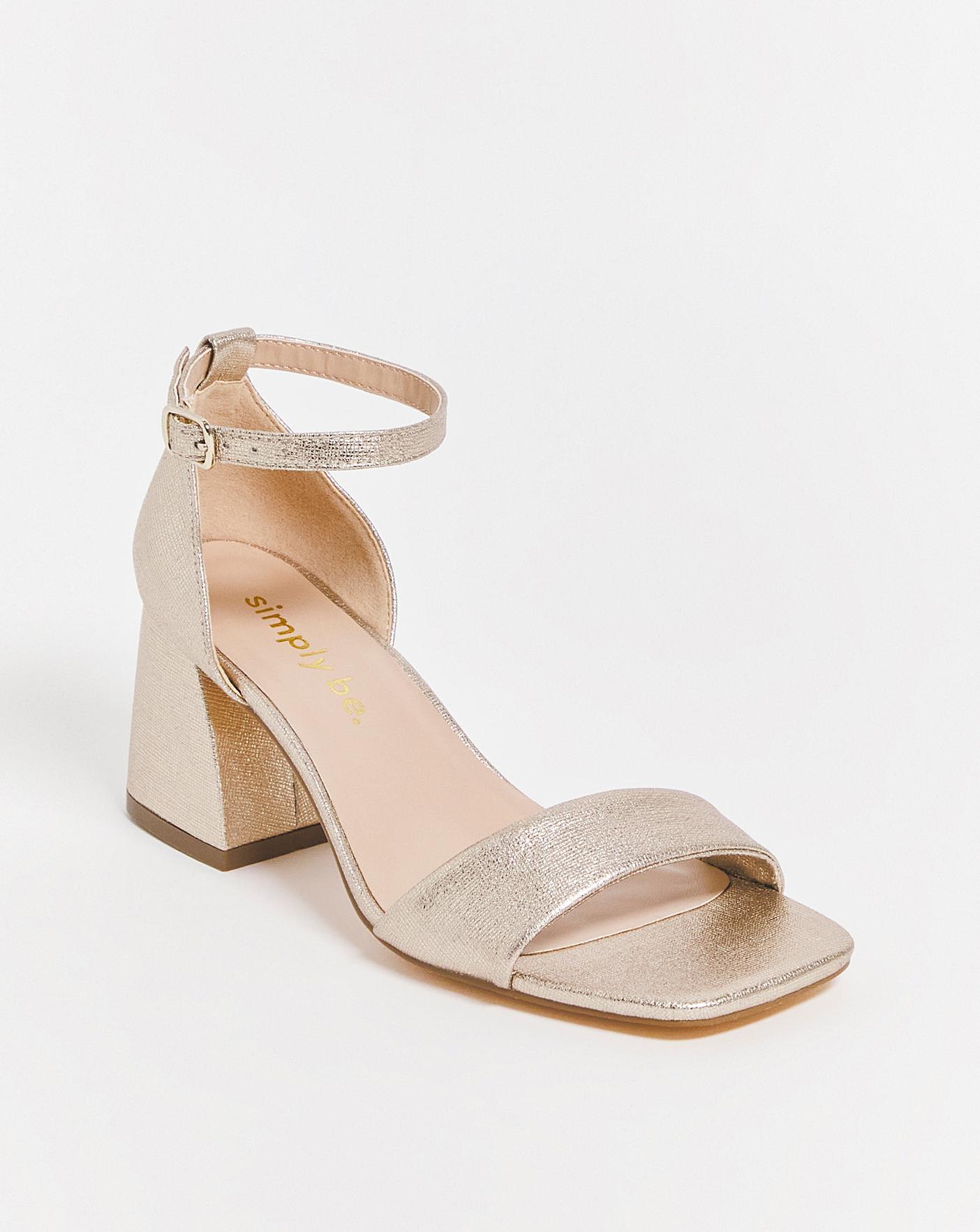 Barely There Heeled Sandals Wide Oxendales