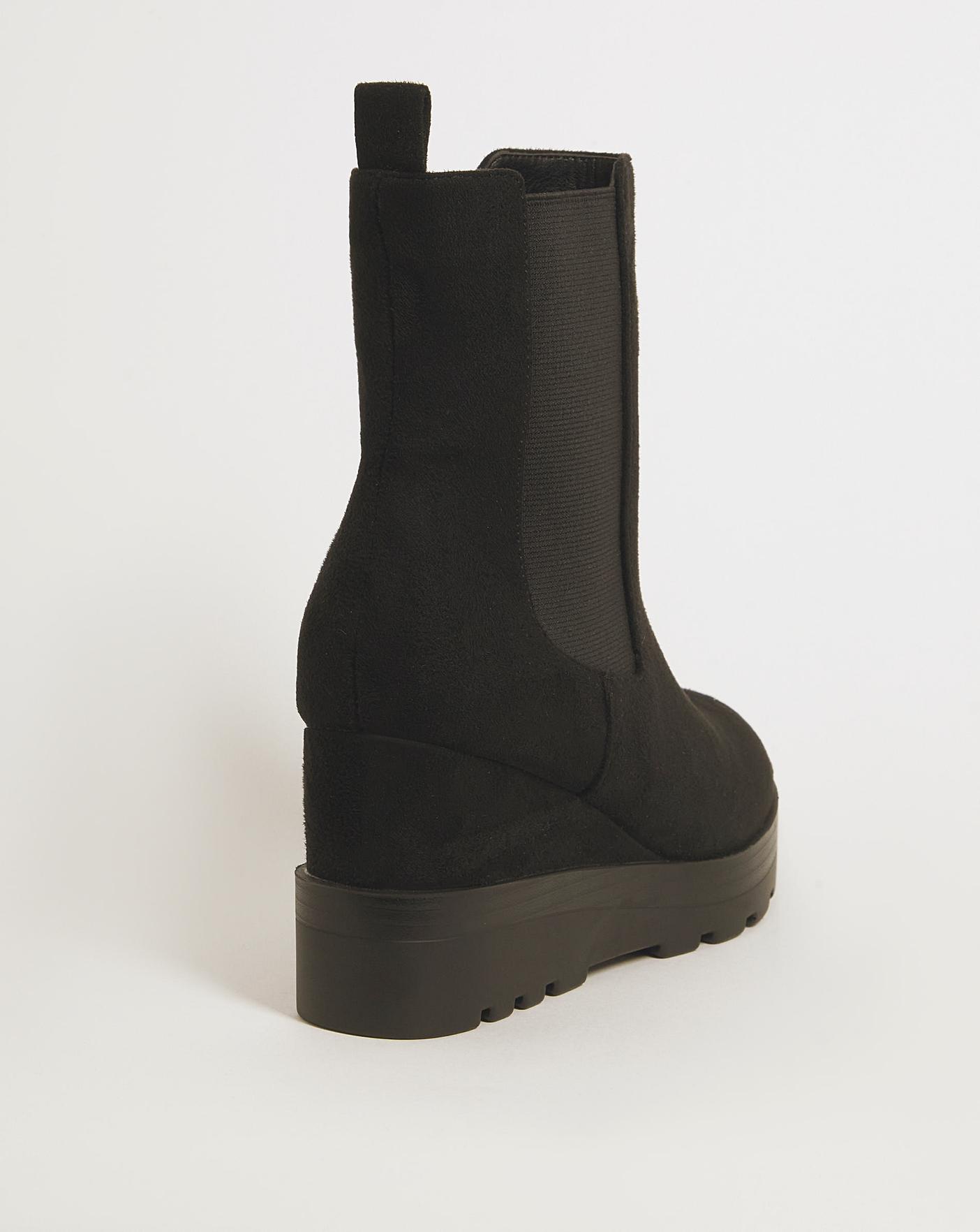 Chelsea Wedge Ankle Boots Wide | Oxendales