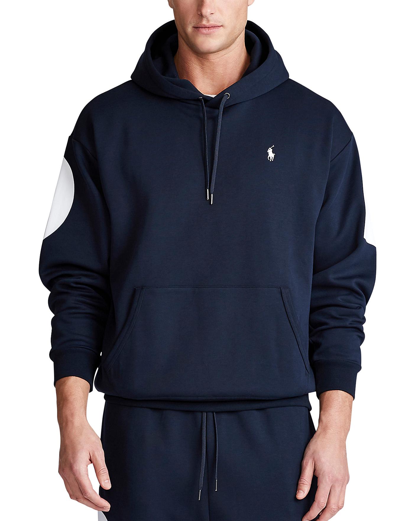 polo under hoodie