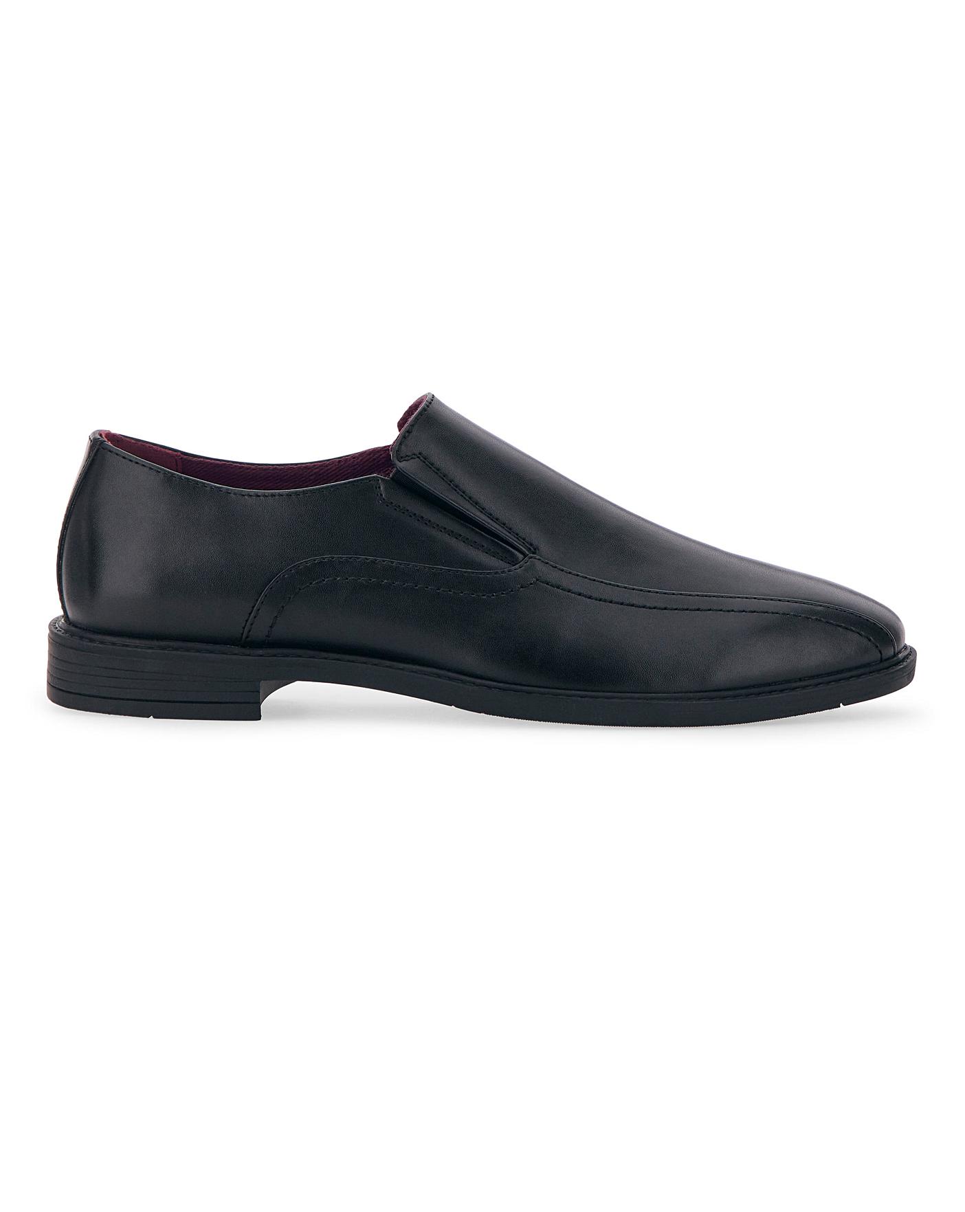 PU Slip On Formal Shoe Extra Wide Fit