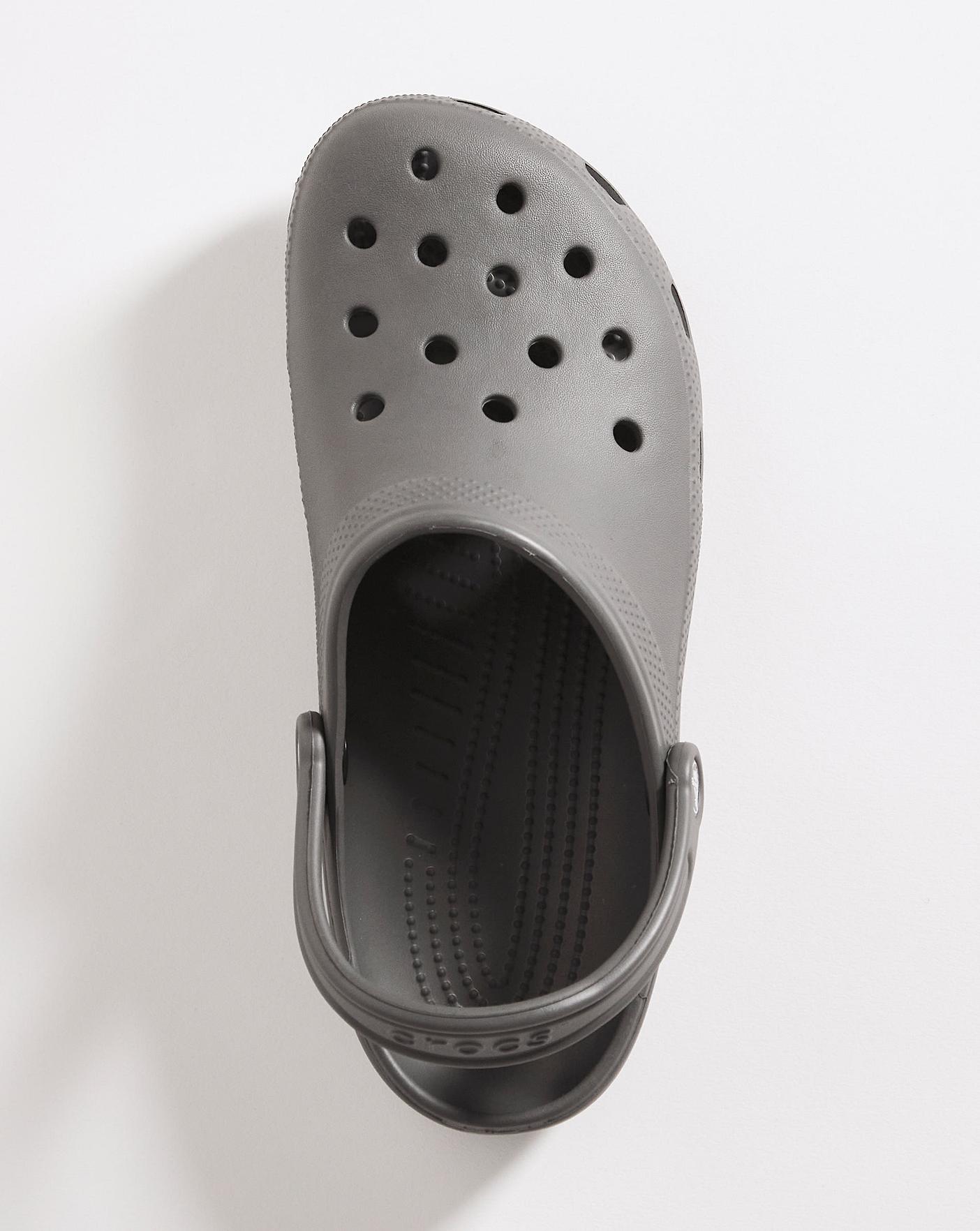 White and best sale gray crocs