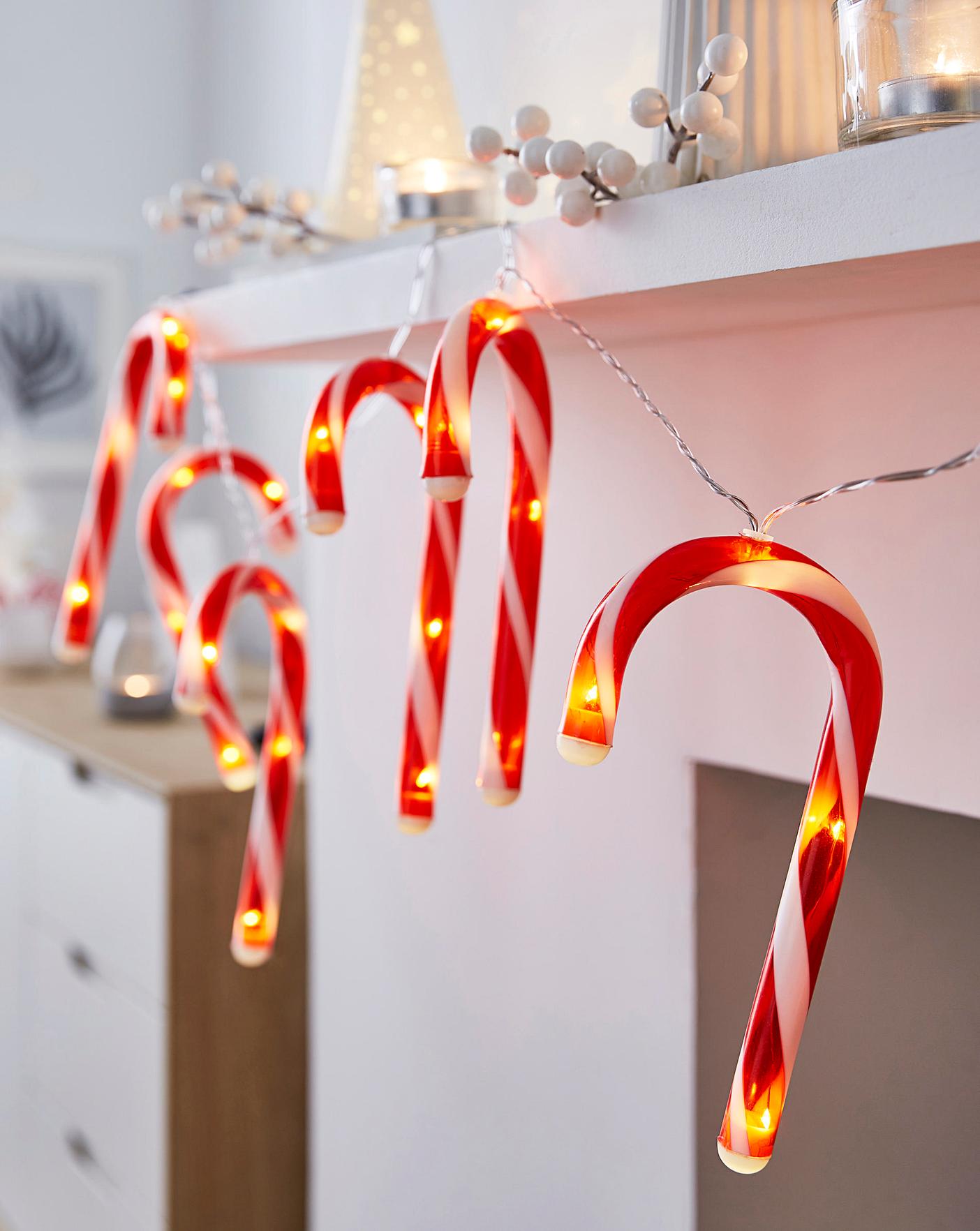 Candy Cane Christmas String Lights Premier Man